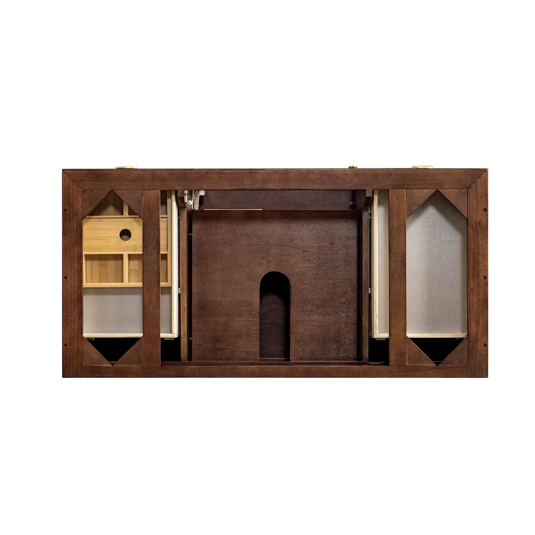 48" Amberly Single Vanity in Mid-Century Walnut w/FreePower Wireless Charger-Cabinet Only-Not Available image 2