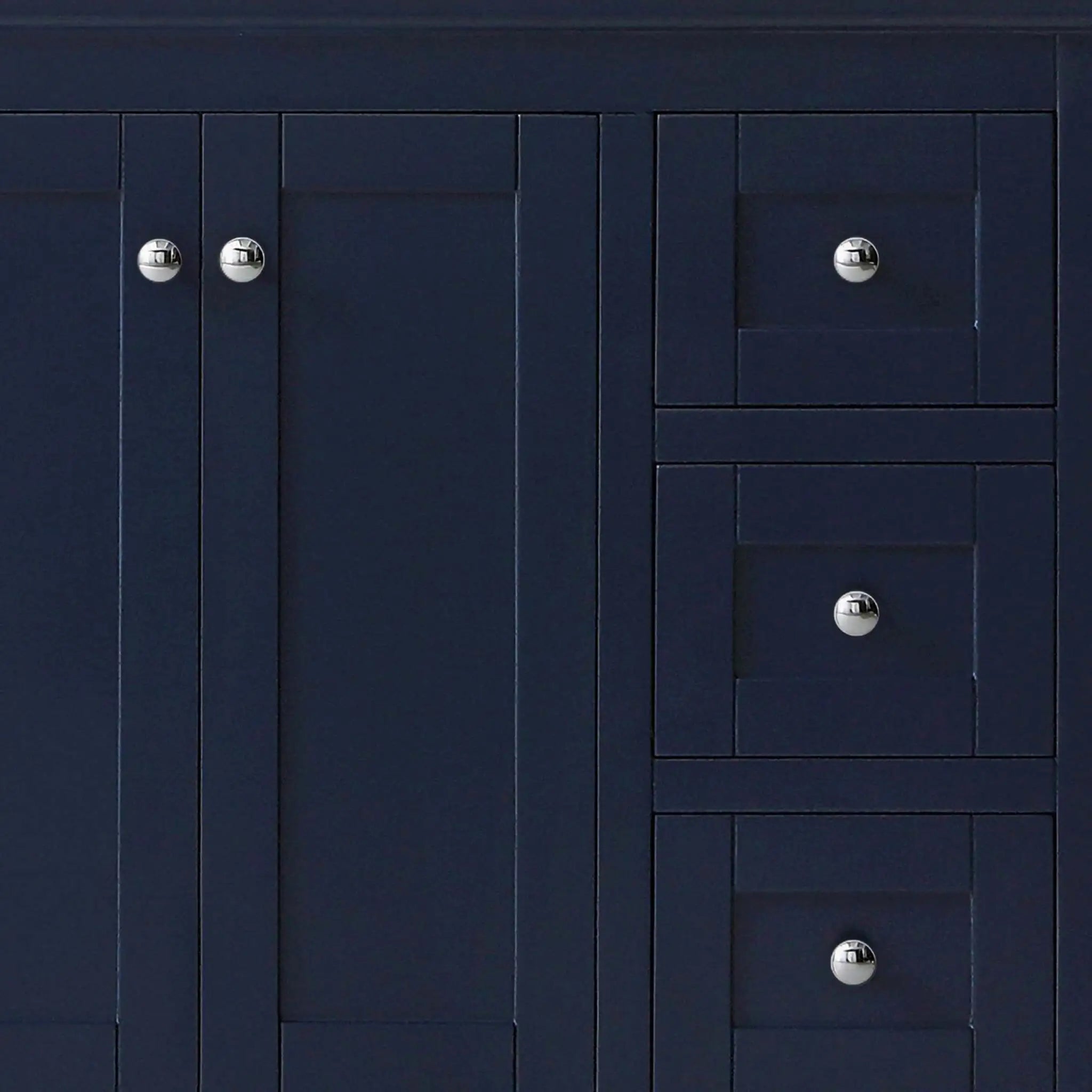 48" Avery Single Bathroom Vanity in Dark Blue with Polished Chrome Trim by Wyndham