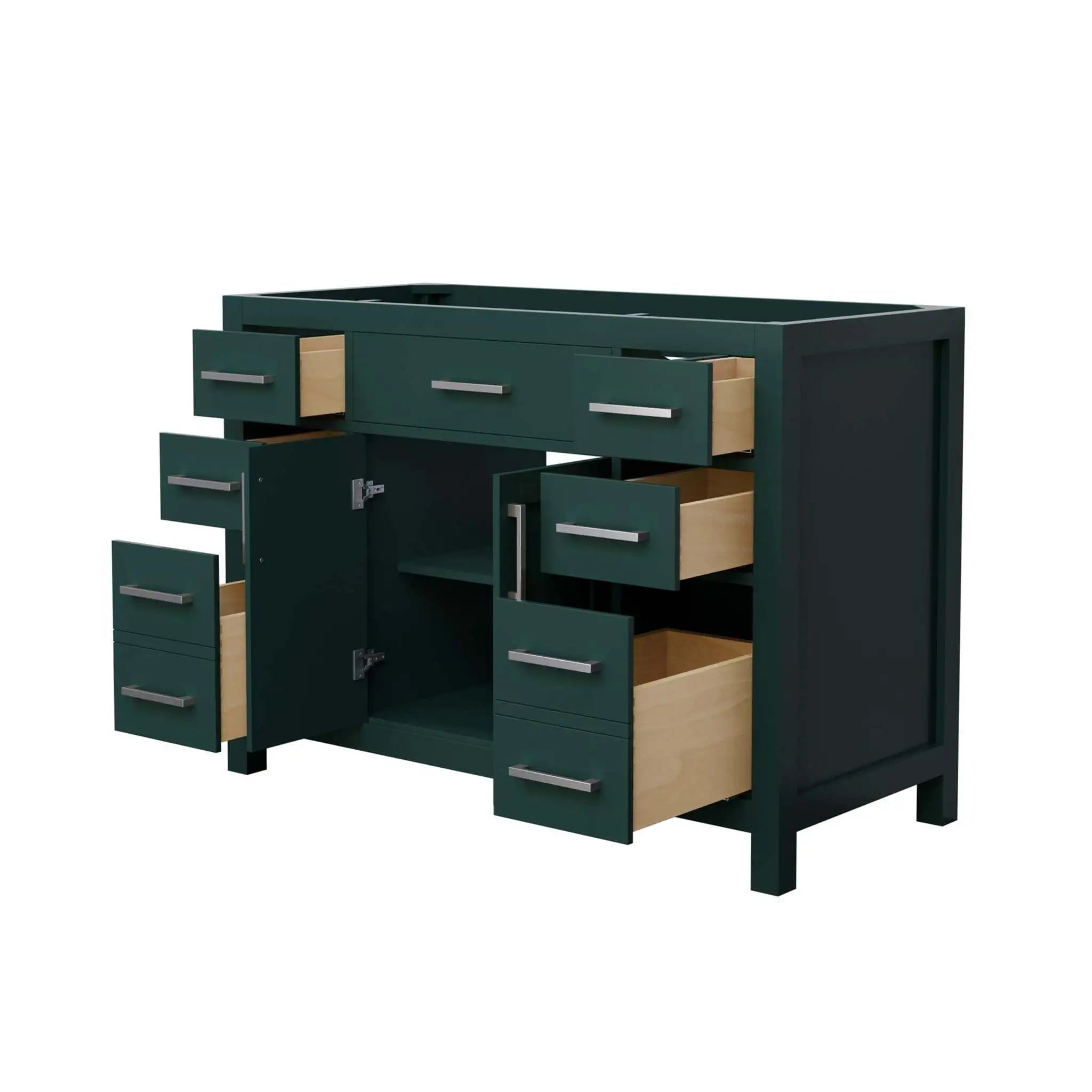 48" Beckett Single Bathroom Vanity in Green with Brushed Nickel Trim by Wyndham