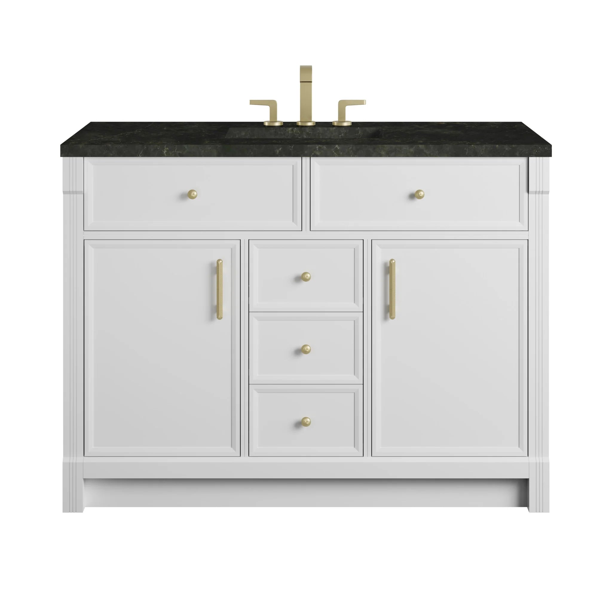 48" Bellshire Single Vanity in Bright White by James Martin Vanities-Phantome Eclos 