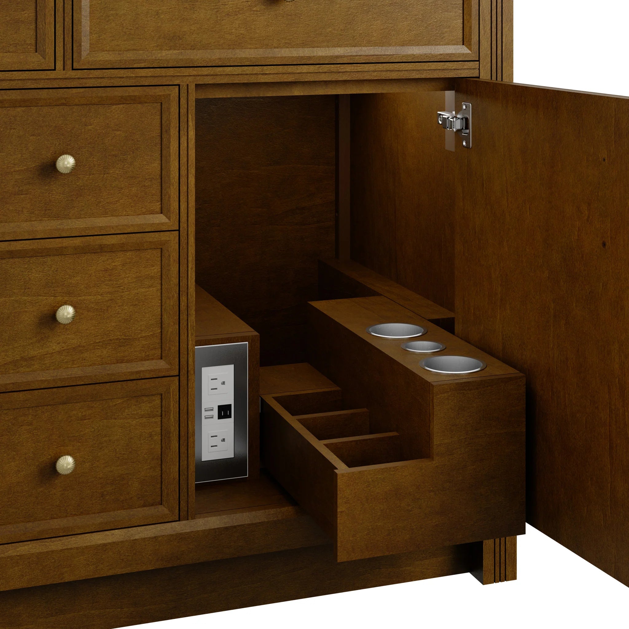 48" Bellshire Single Vanity in Honey Oak by James Martin Vanities-Cabinet Only 7