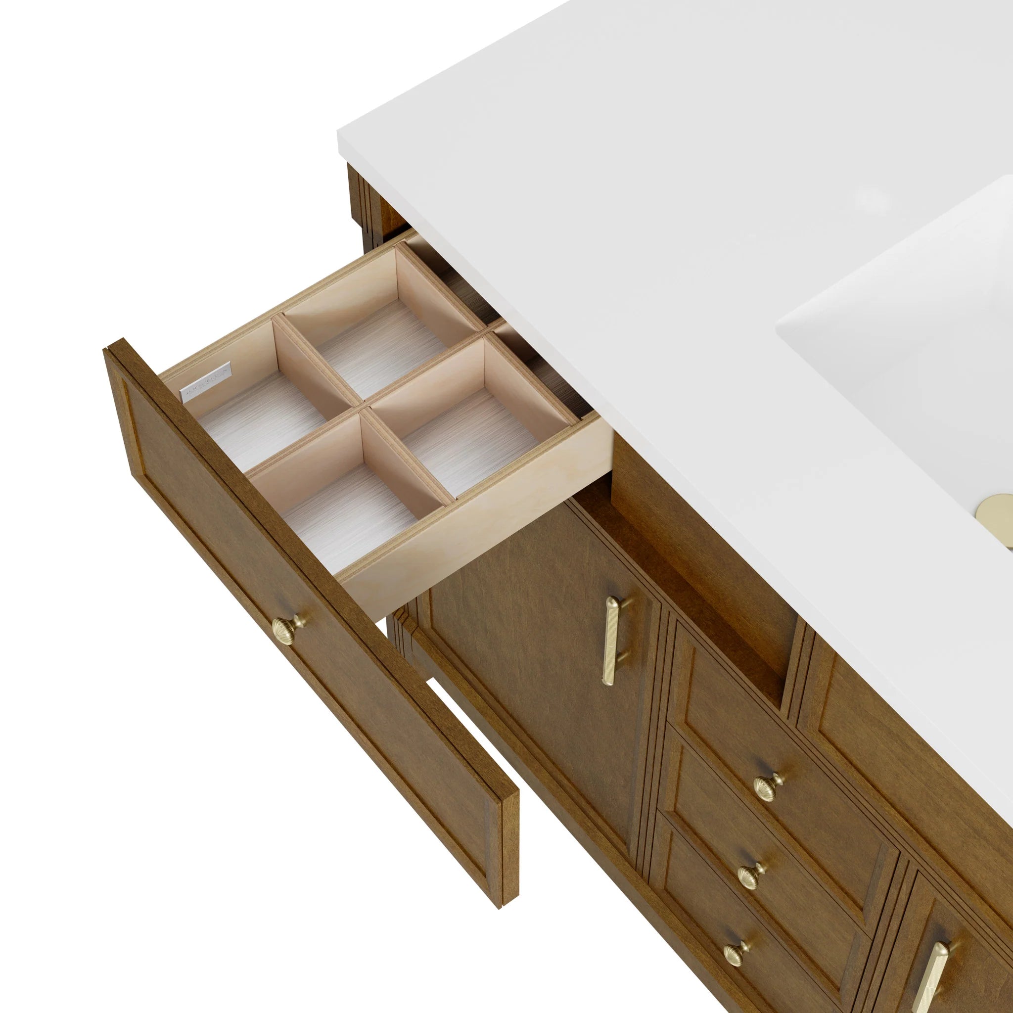 48" Bellshire Single Vanity in Honey Oak by James Martin Vanities-Tajnar Eclos 15