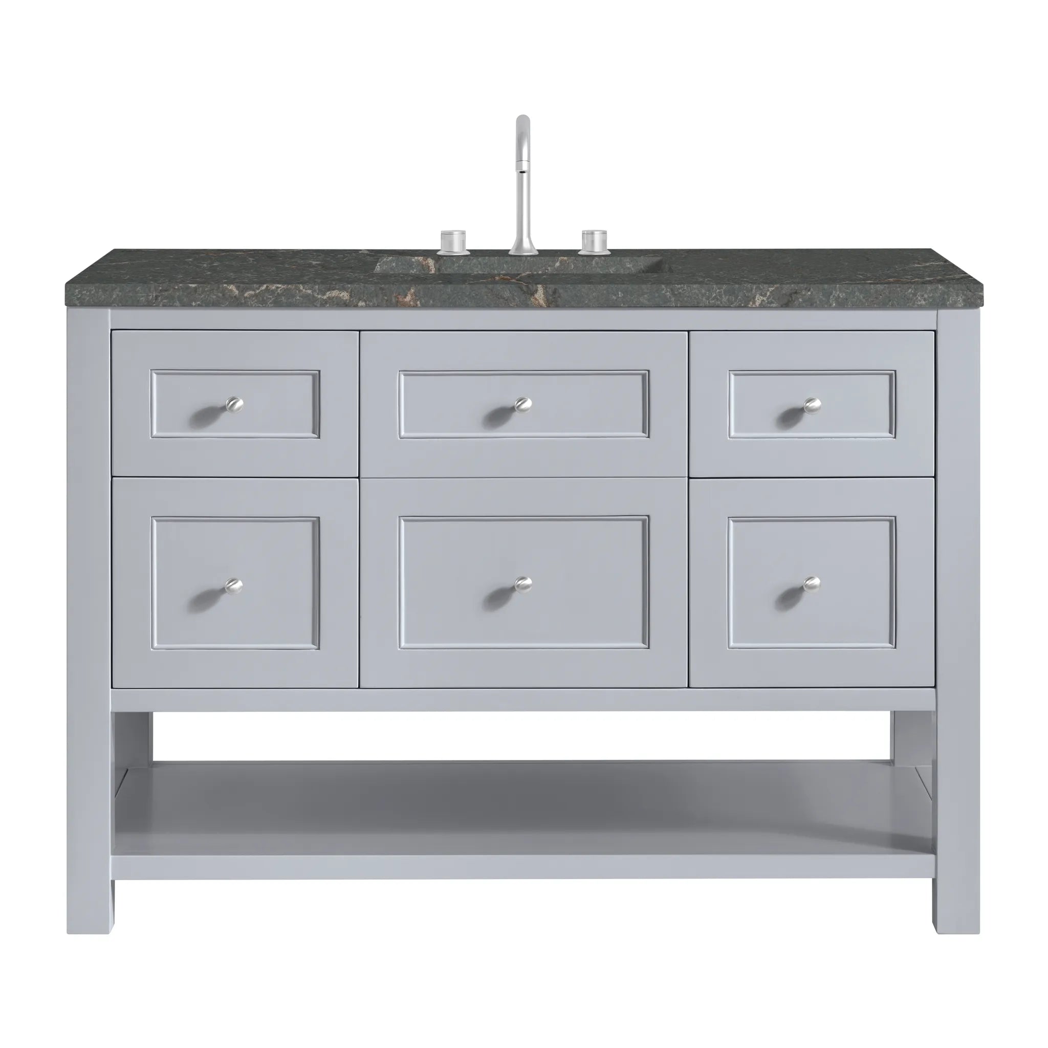 48" Breckenridge Single Vanity in Serenity Blue,-Parisien Bleu Silestone-8" Widespread image