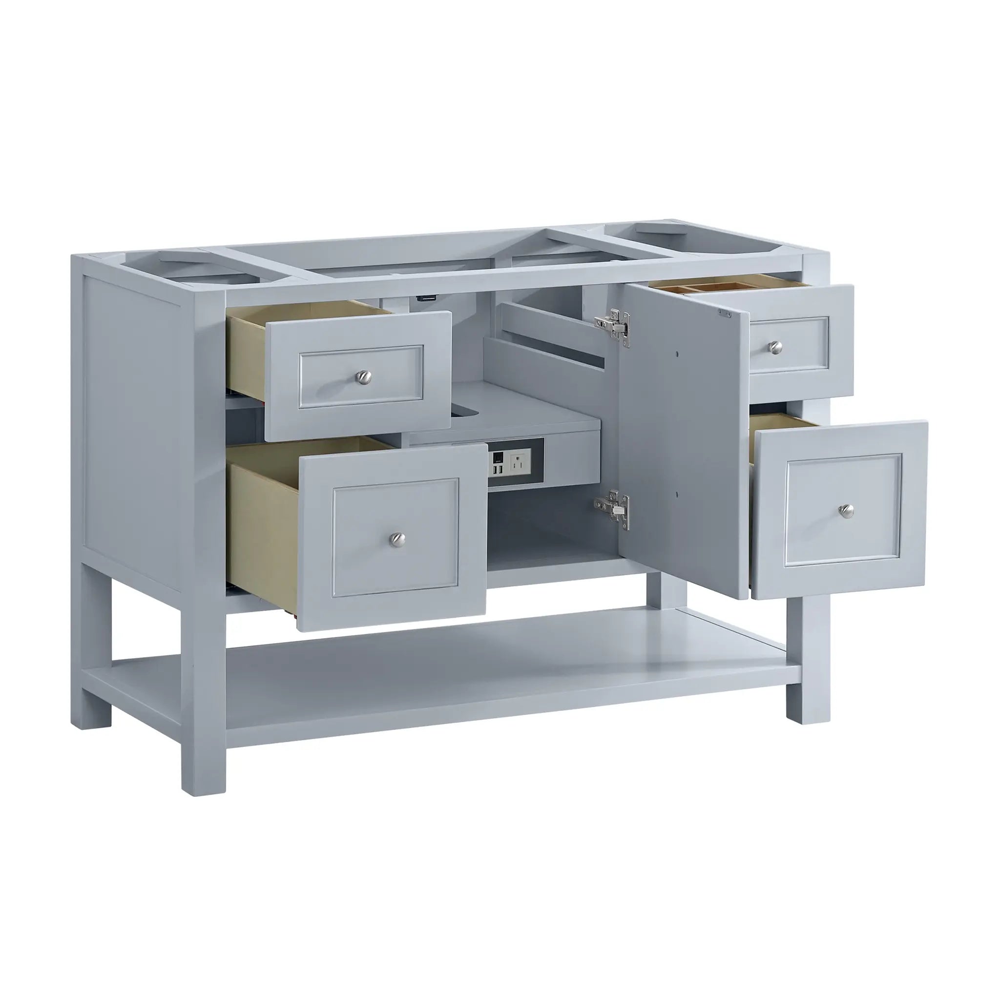 48 Breckenridge Single Vanity In Serenity Blue Standard Cabinet Only No Top 3