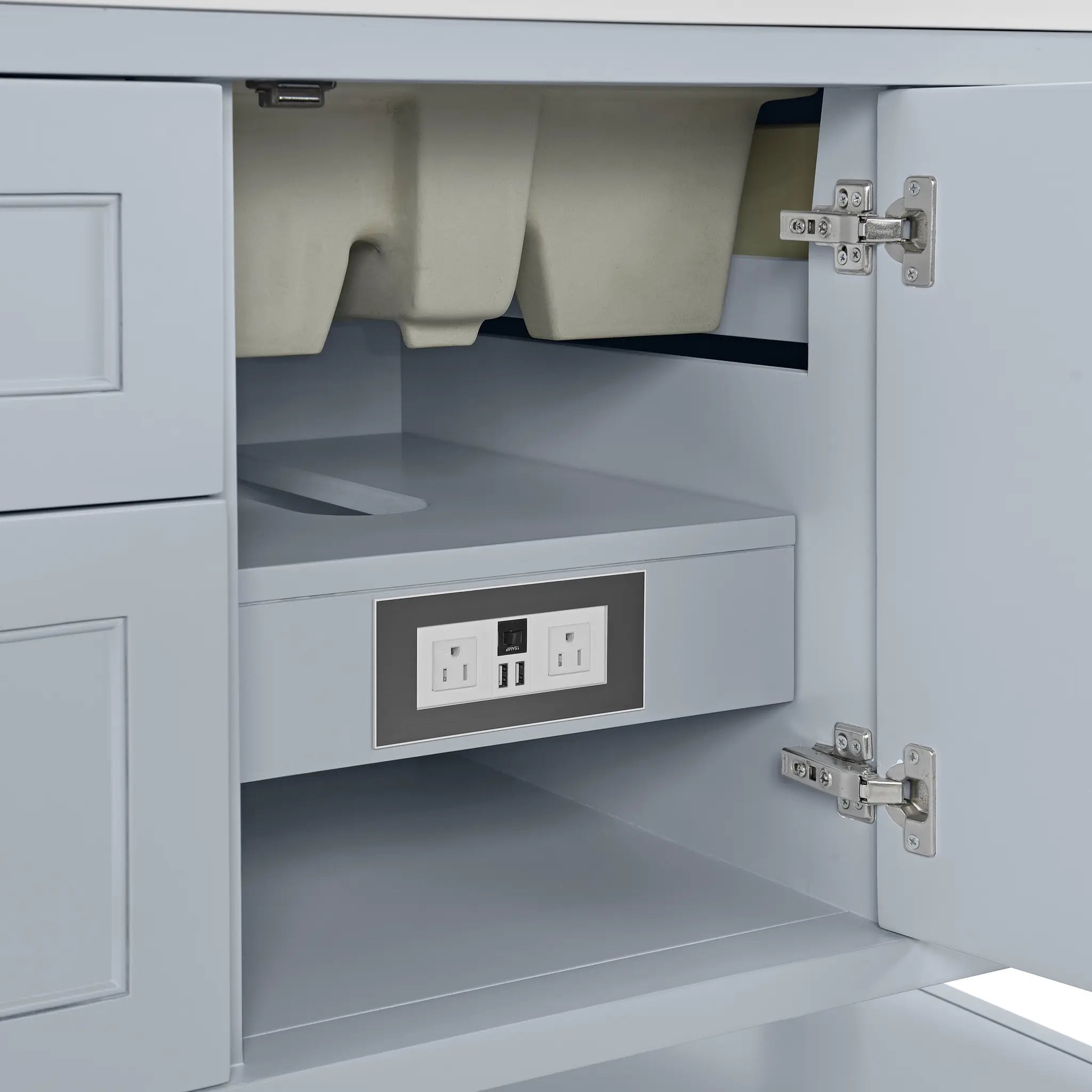 48 Breckenridge Single Vanity In Serenity Blue Standard Cabinet Only No Top 6