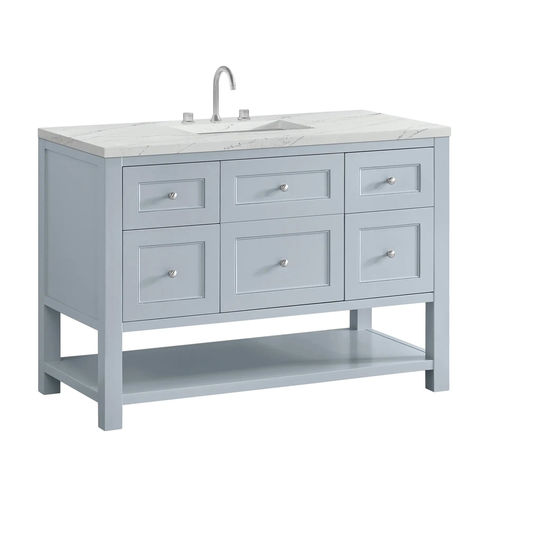48 Breckenridge Single Vanity In Serenity Blue Standard Ethereal Noctis 8 Widespread 10