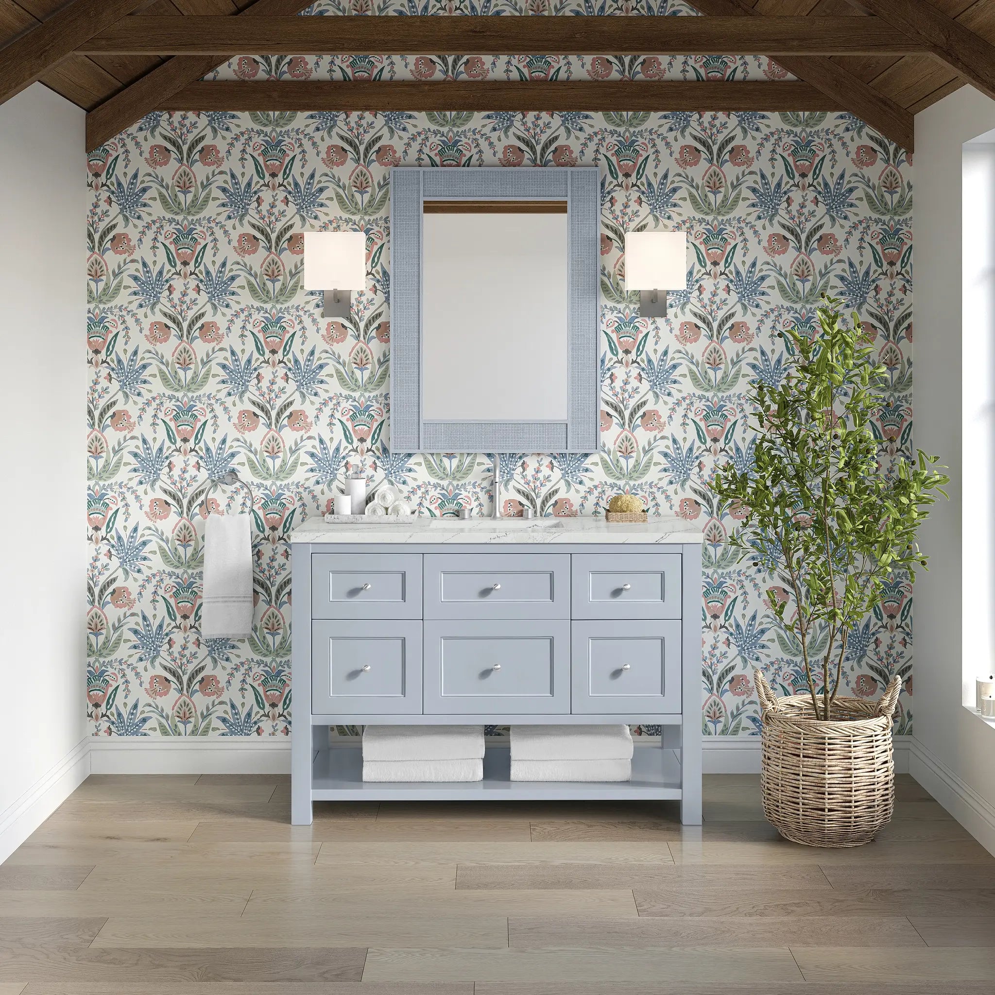 48 Breckenridge Single Vanity In Serenity Blue Standard Ethereal Noctis 8 Widespread 3