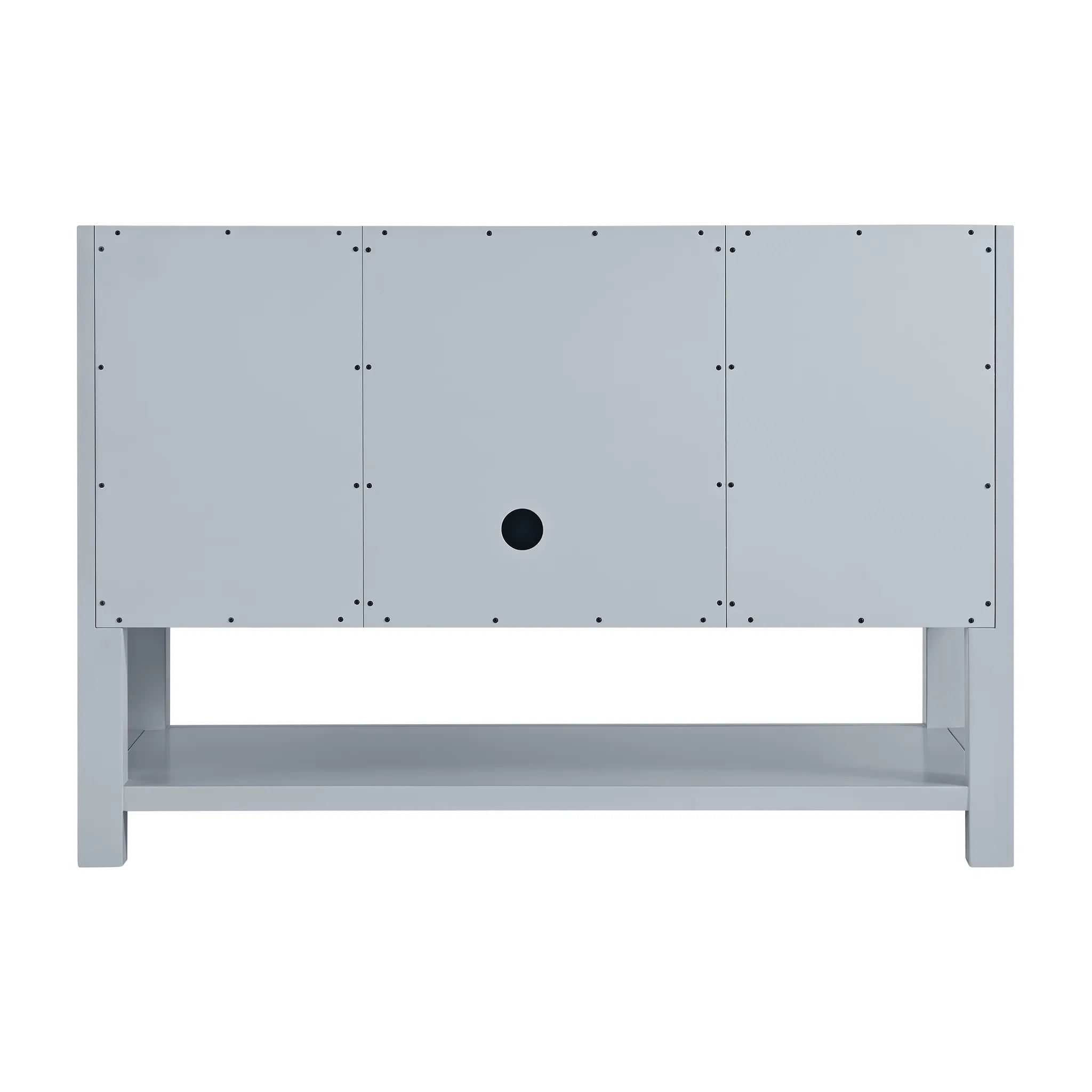 48" Breckenridge Single Vanity in Serenity Blue,-White Zeus Silestone & Backsplash-Single Hole image 8