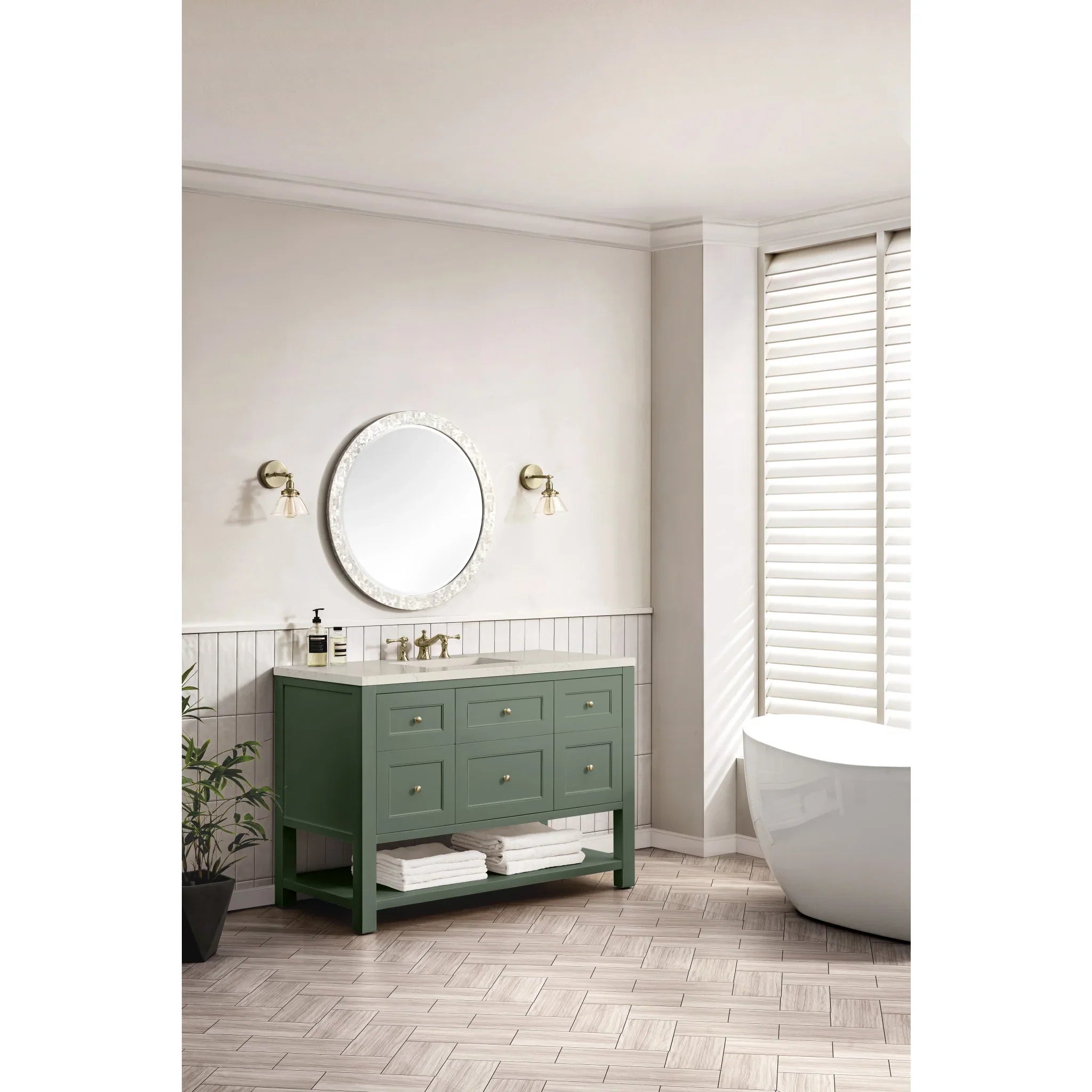 48-breckenridge-single-vanity-in-smokey-celadon-w-freepower-wireless-charger-by-james-martin-vanities-siberian-silestone image 6