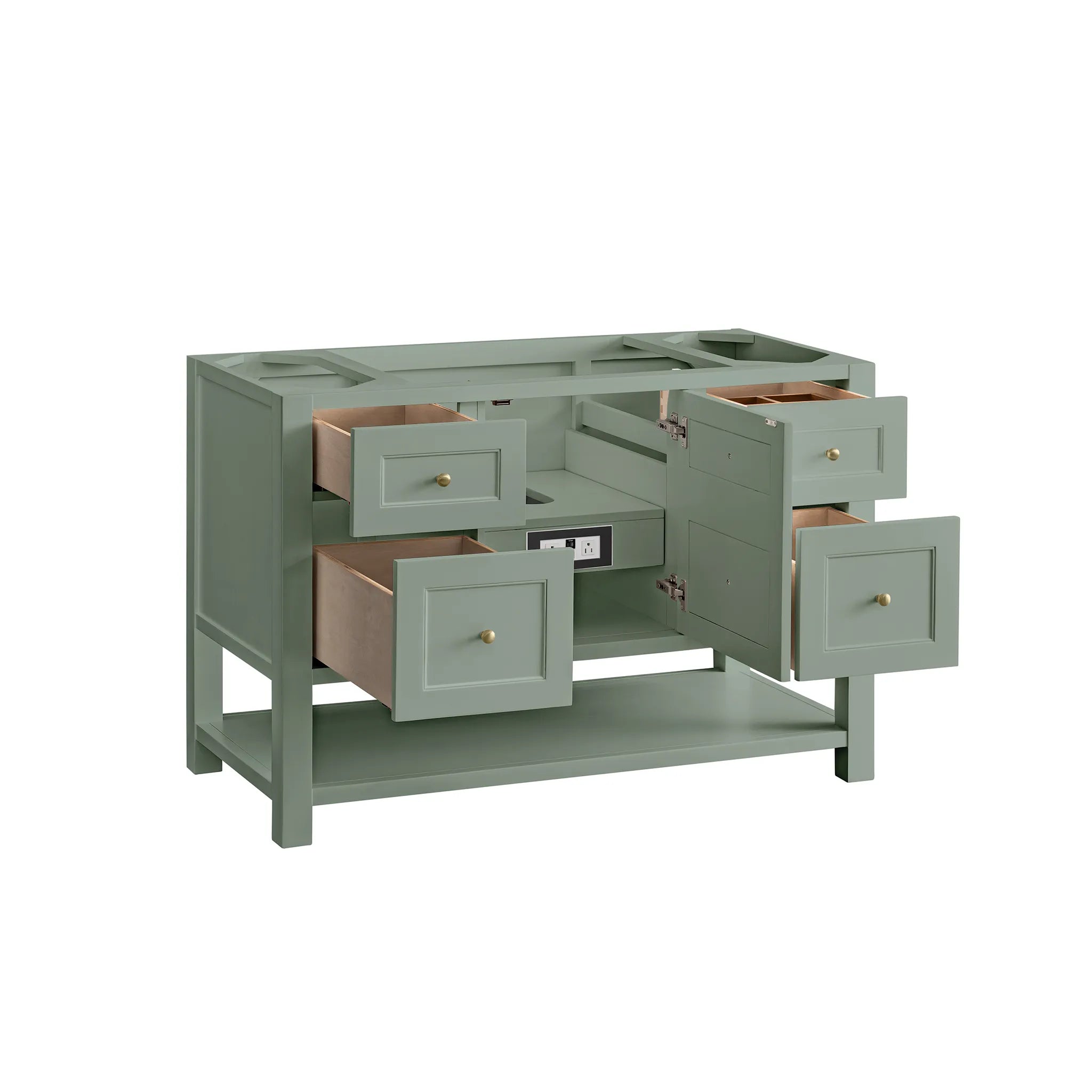 48" Breckenridge Single Vanity in Smokey Celadon w/FreePower Wireless Charger-Cabinet Only-Not Available image 2