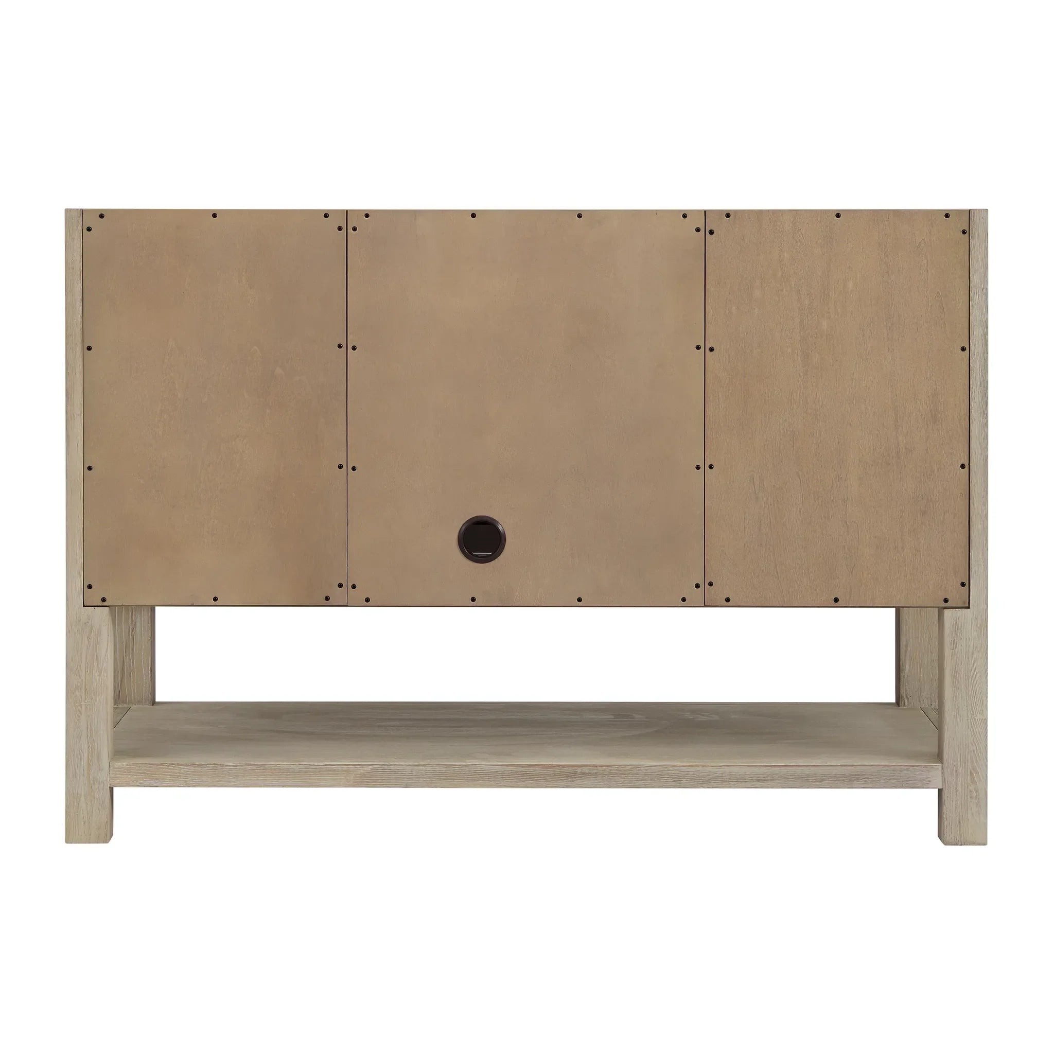 48" Breckenridge Single Vanity in Whitewashed Oak Wireless Charger-Parisien Bleu Silestone-8" Widespread image 10
