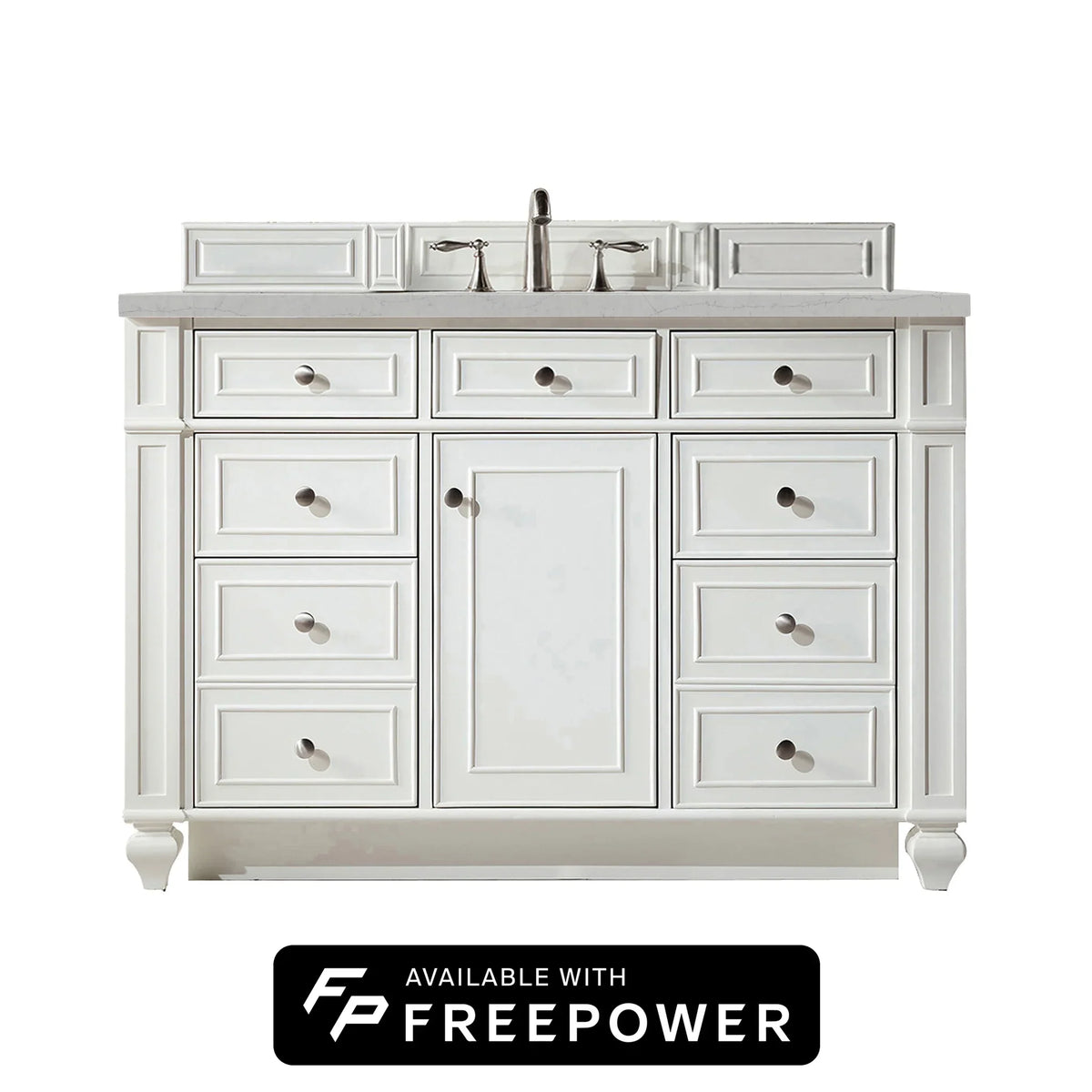 48" Bristol Single Vanity in Bright White by James Martin Vanities