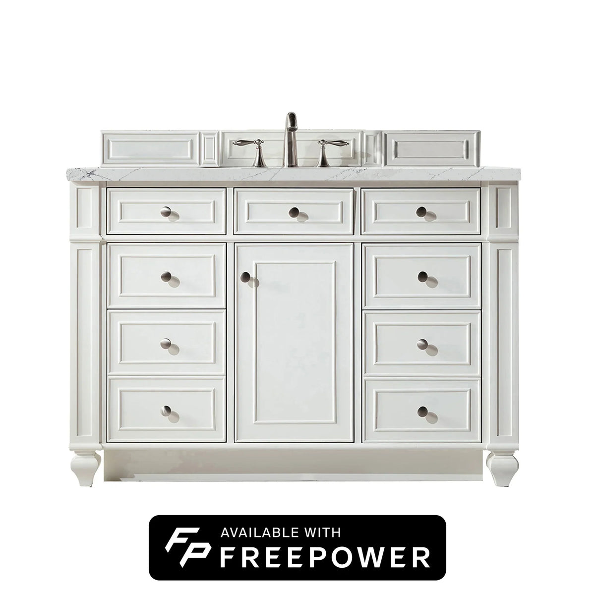 48" Bristol Single Vanity in Bright White by James Martin Vanities