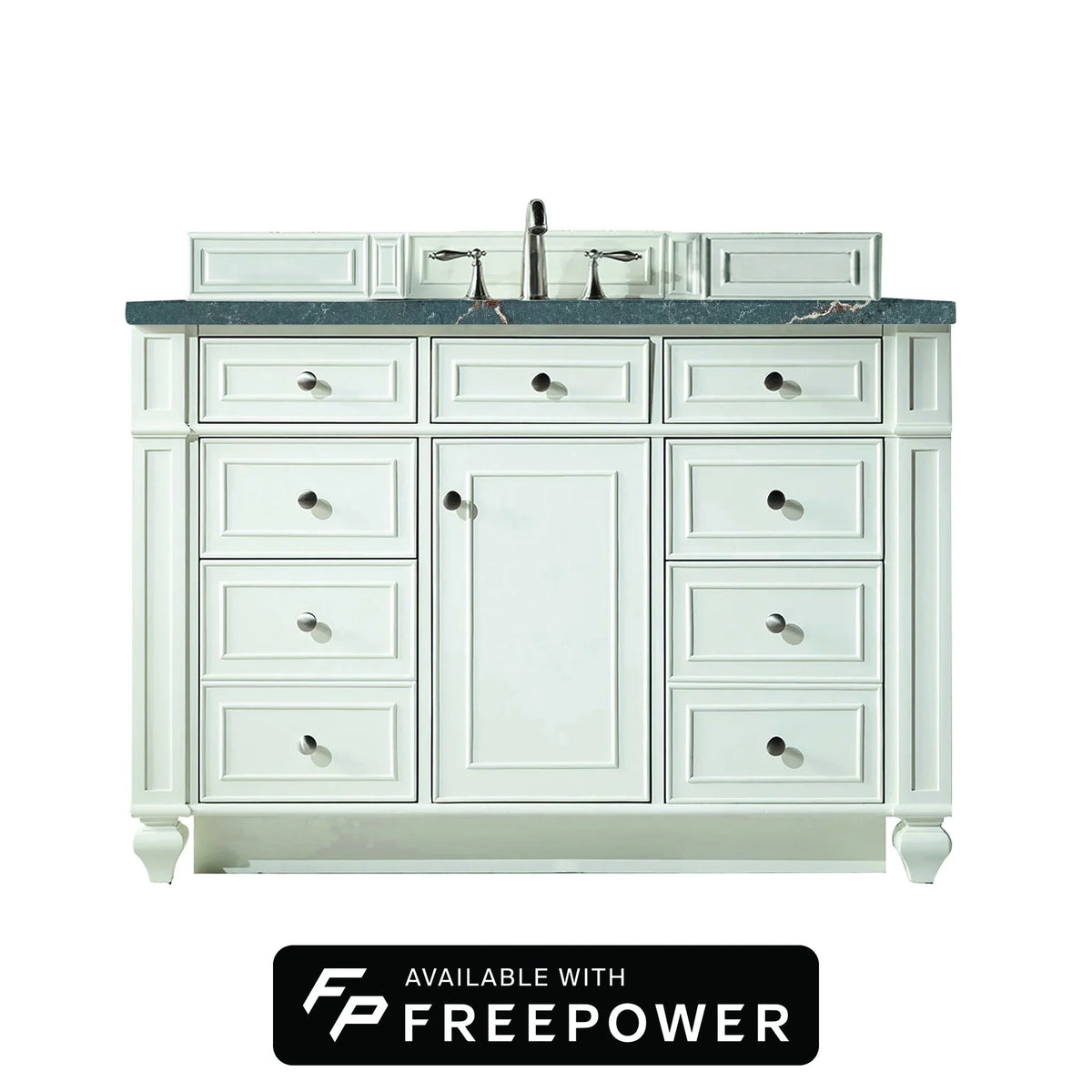 48" Bristol Single Vanity in Bright White by James Martin Vanities