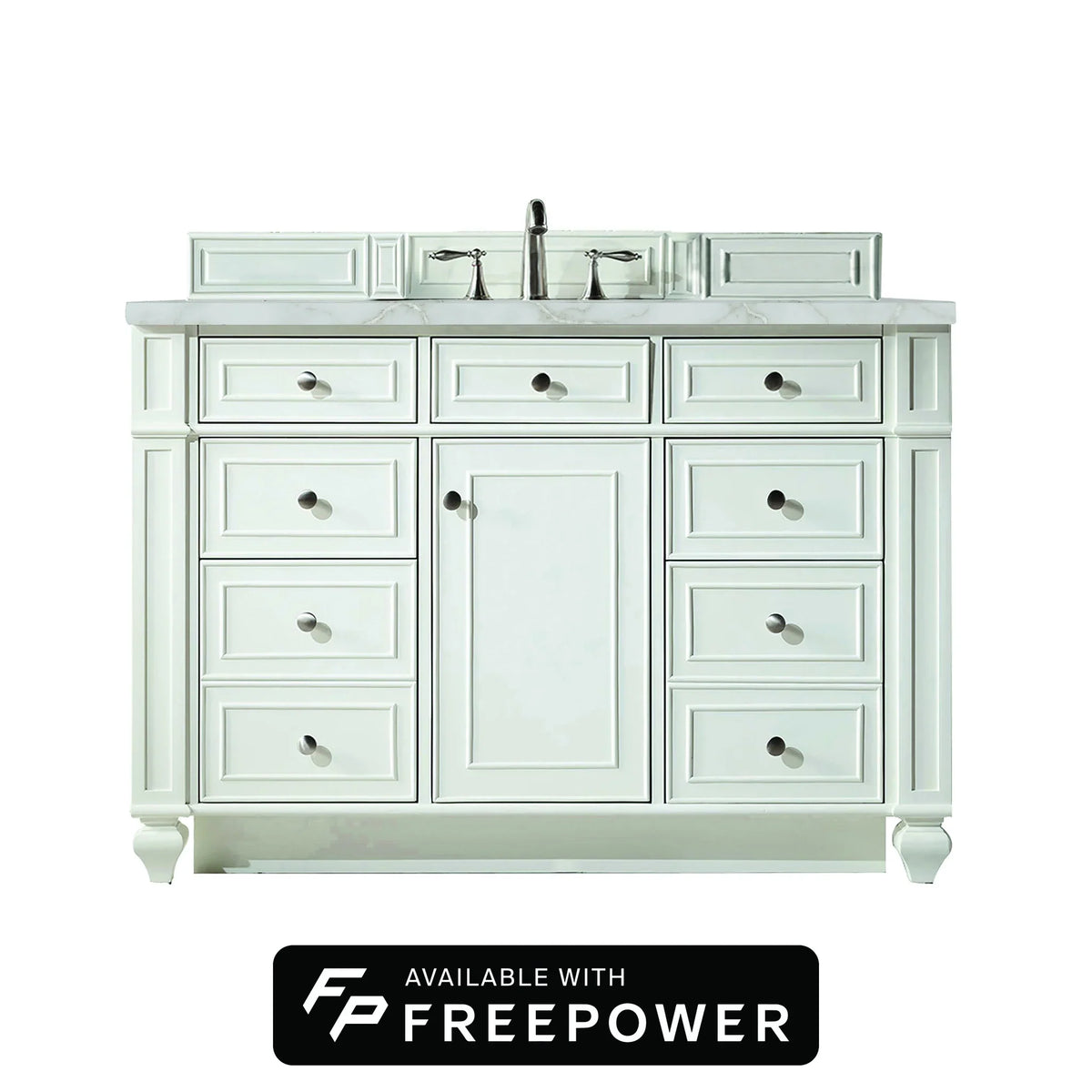 48" Bristol Single Vanity in Bright White by James Martin Vanities