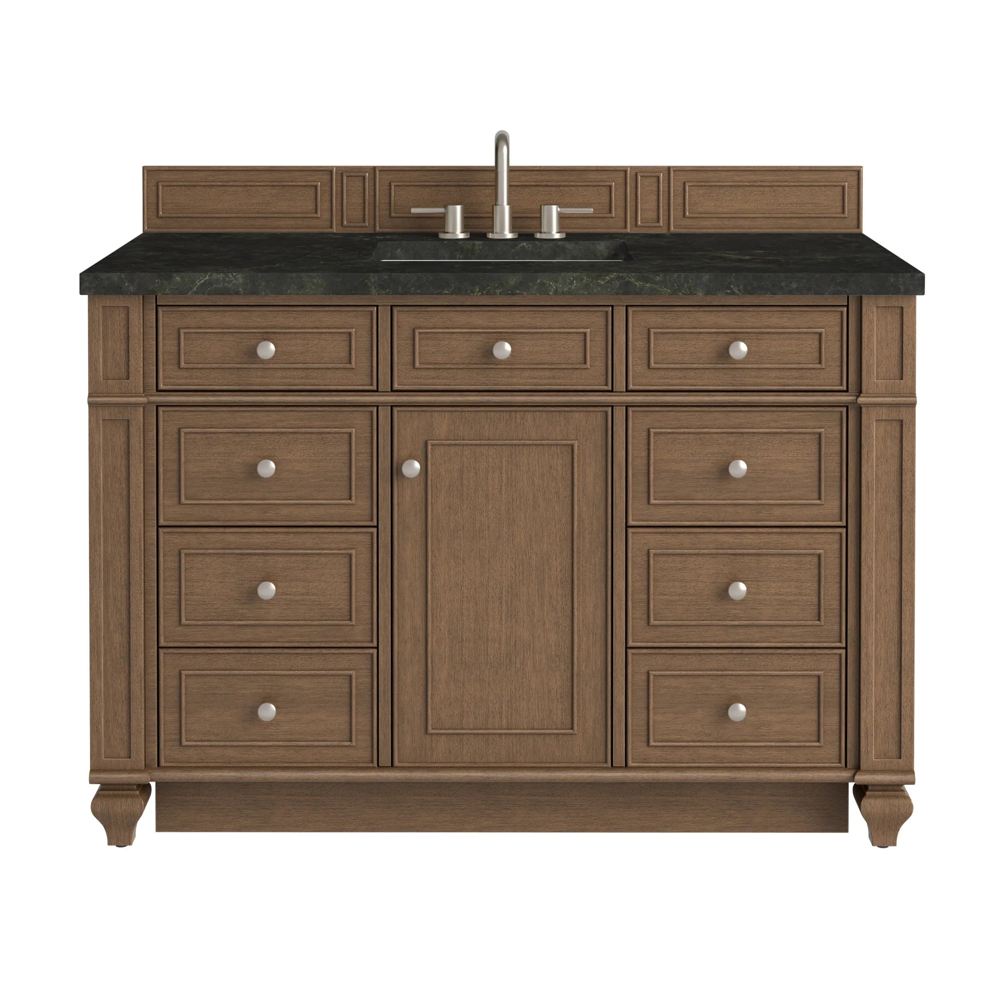 48-bristol-single-vanity-in-saddle-brown-by-james-martin-vanities-phantome-eclos-zero-silica image