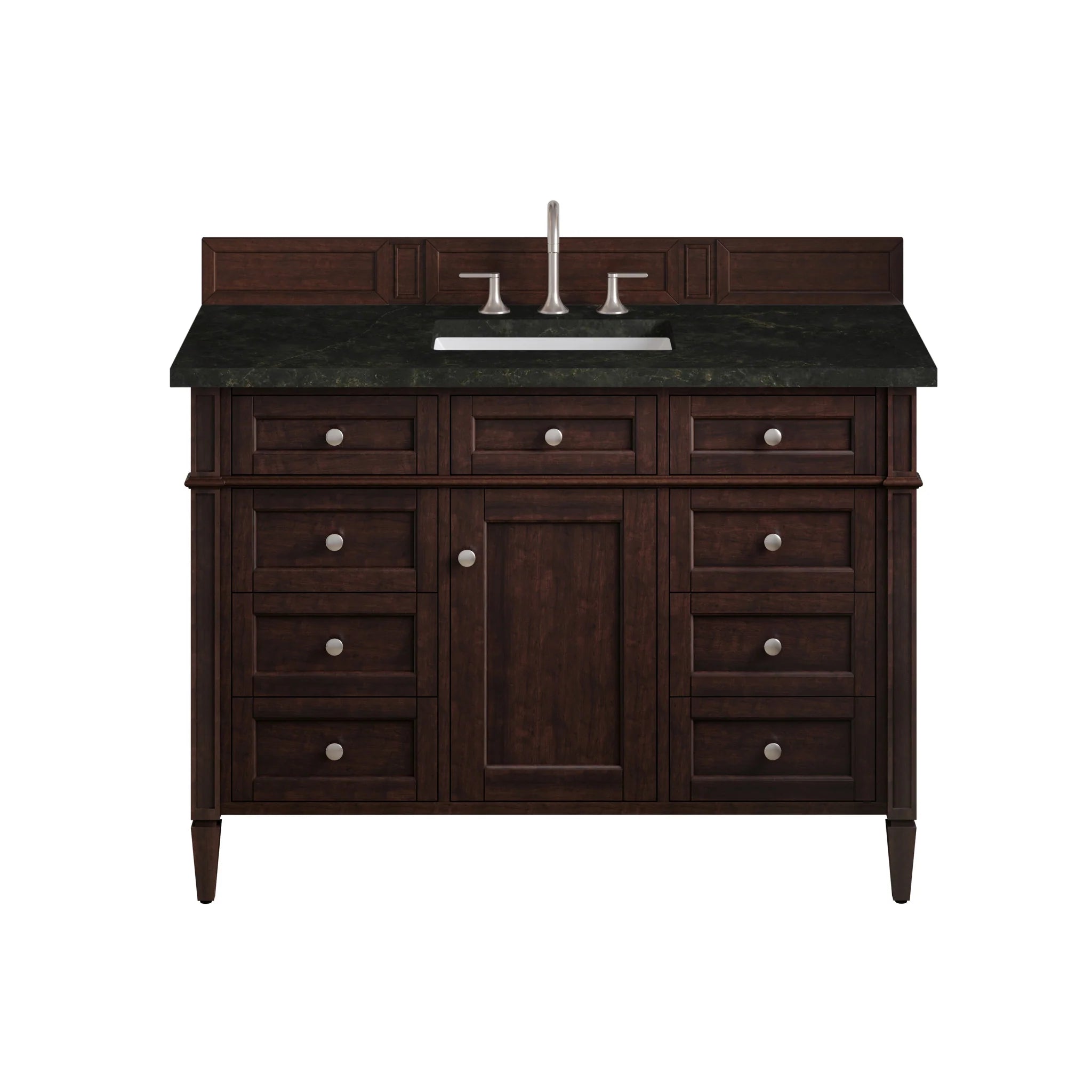 48-brittany-single-vanity-in-burnished-mahogany-by-james-martin-vanities-phantome-eclos-zero-silica image