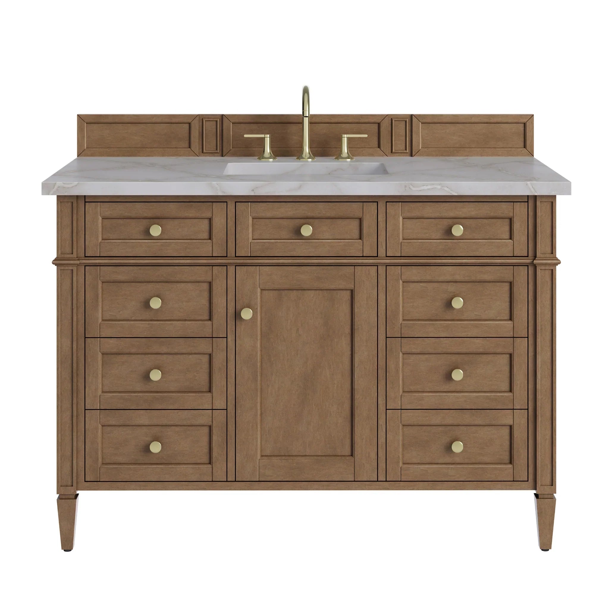 48" Brittany Single Vanity in Pecan by James Martin Vanities - AURA Modern Home