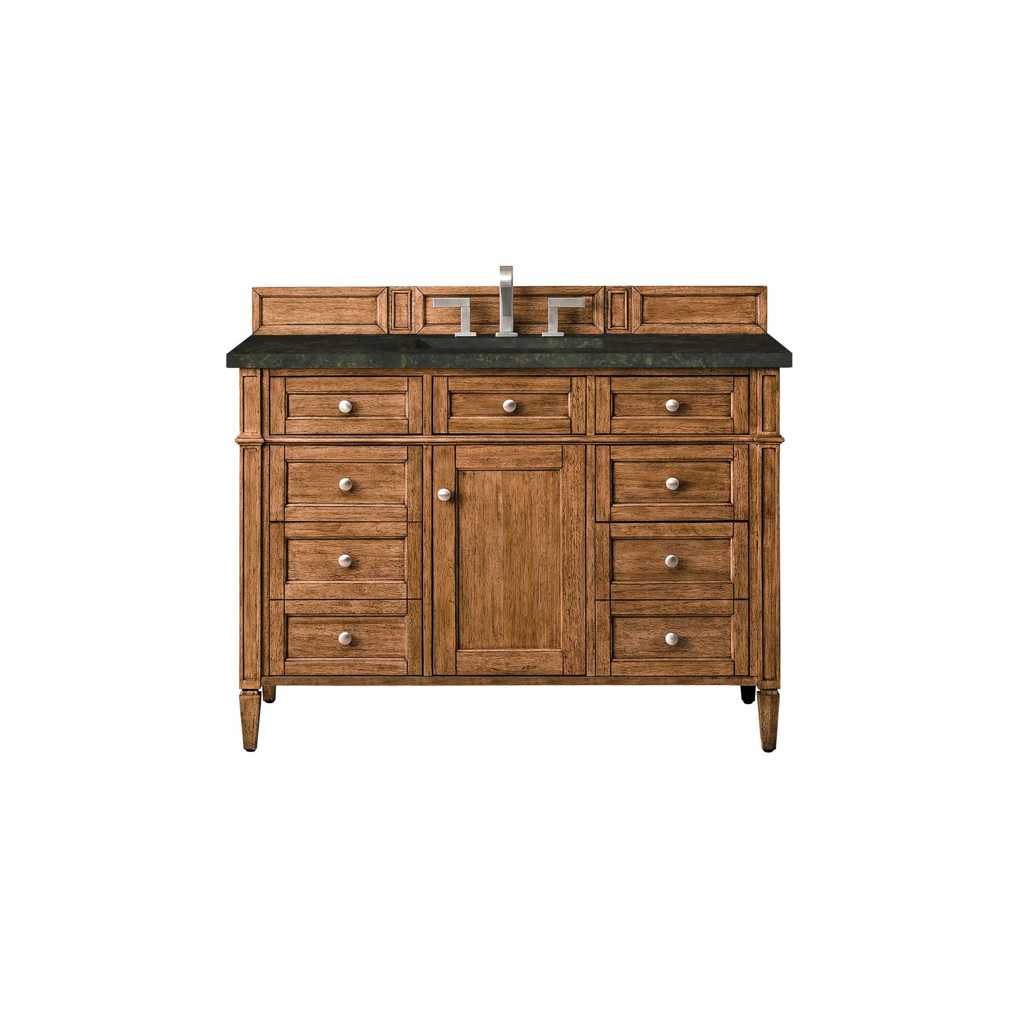 48-brittany-single-vanity-in-saddle-brown-by-james-martin-vanities-phantome-eclos-zero-silica image