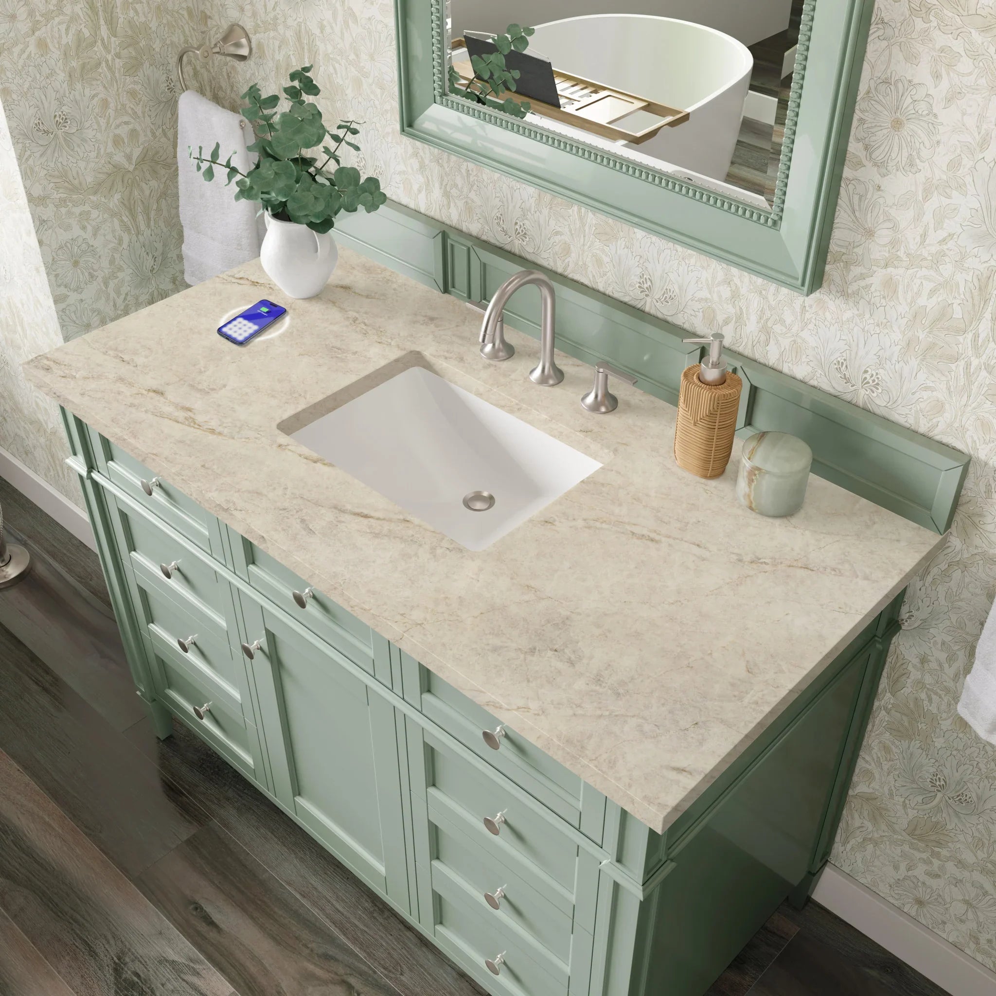 48-brittany-single-vanity-in-sage-green-w-freepower-wireless-charger-by-james-martin-vanities-tajnar-eclos-zero-silica image 7