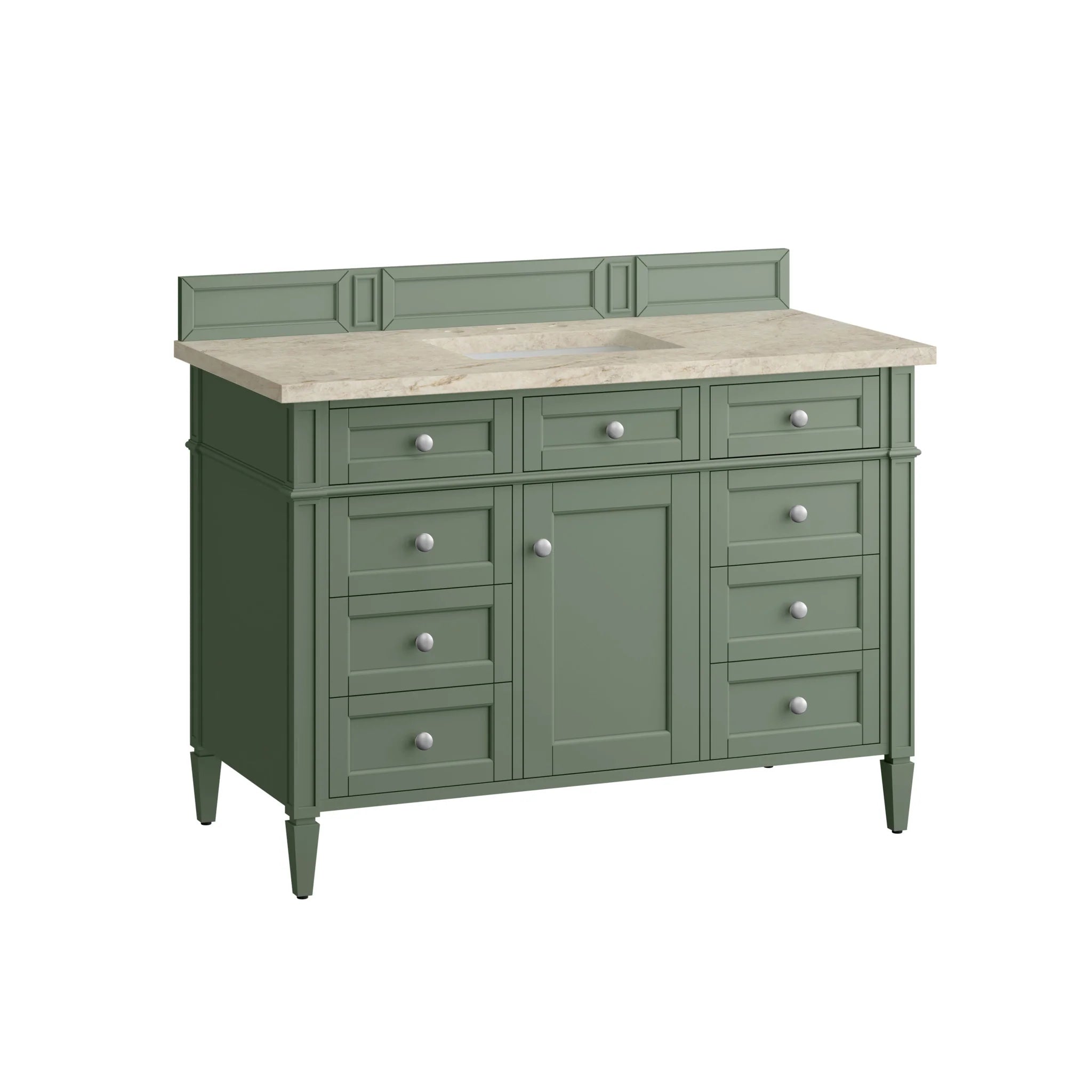 48-brittany-single-vanity-in-smokey-celadon-by-james-martin-vanities-tajnar-eclos-zero-silica image 2