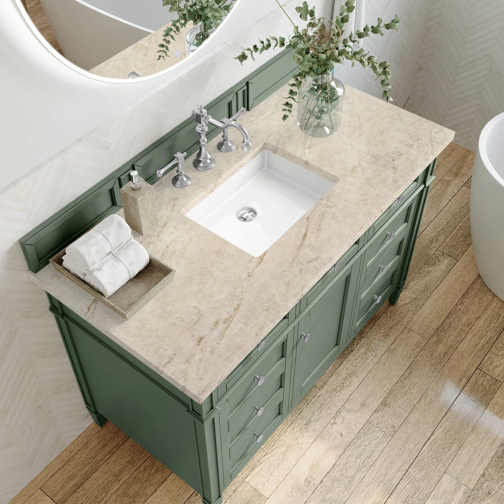 48-brittany-single-vanity-in-smokey-celadon-by-james-martin-vanities-tajnar-eclos-zero-silica image 6