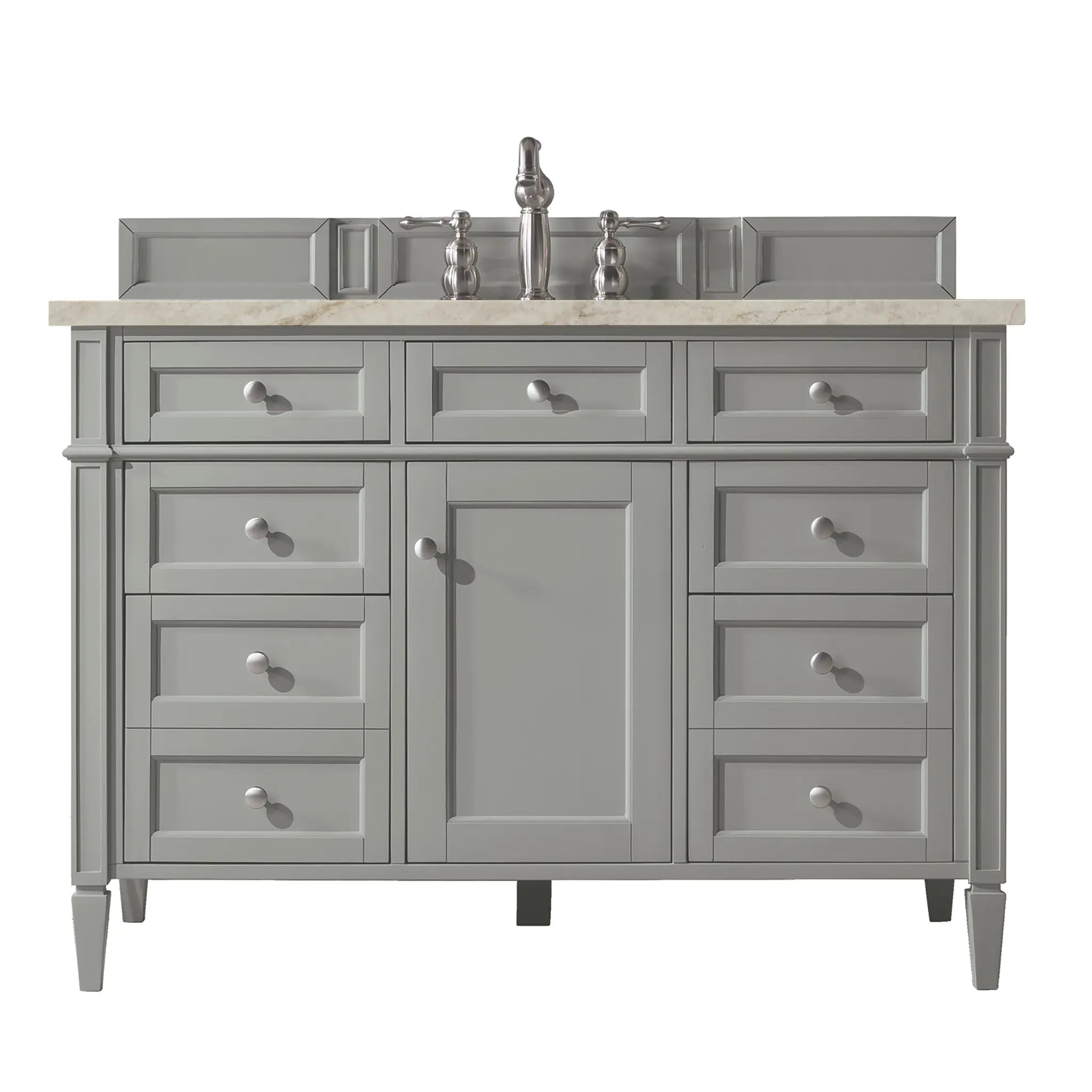 48 Brittany Single Vanity In Urban Gray Power Enabled Tajnar Eclos 8 Widespread 1