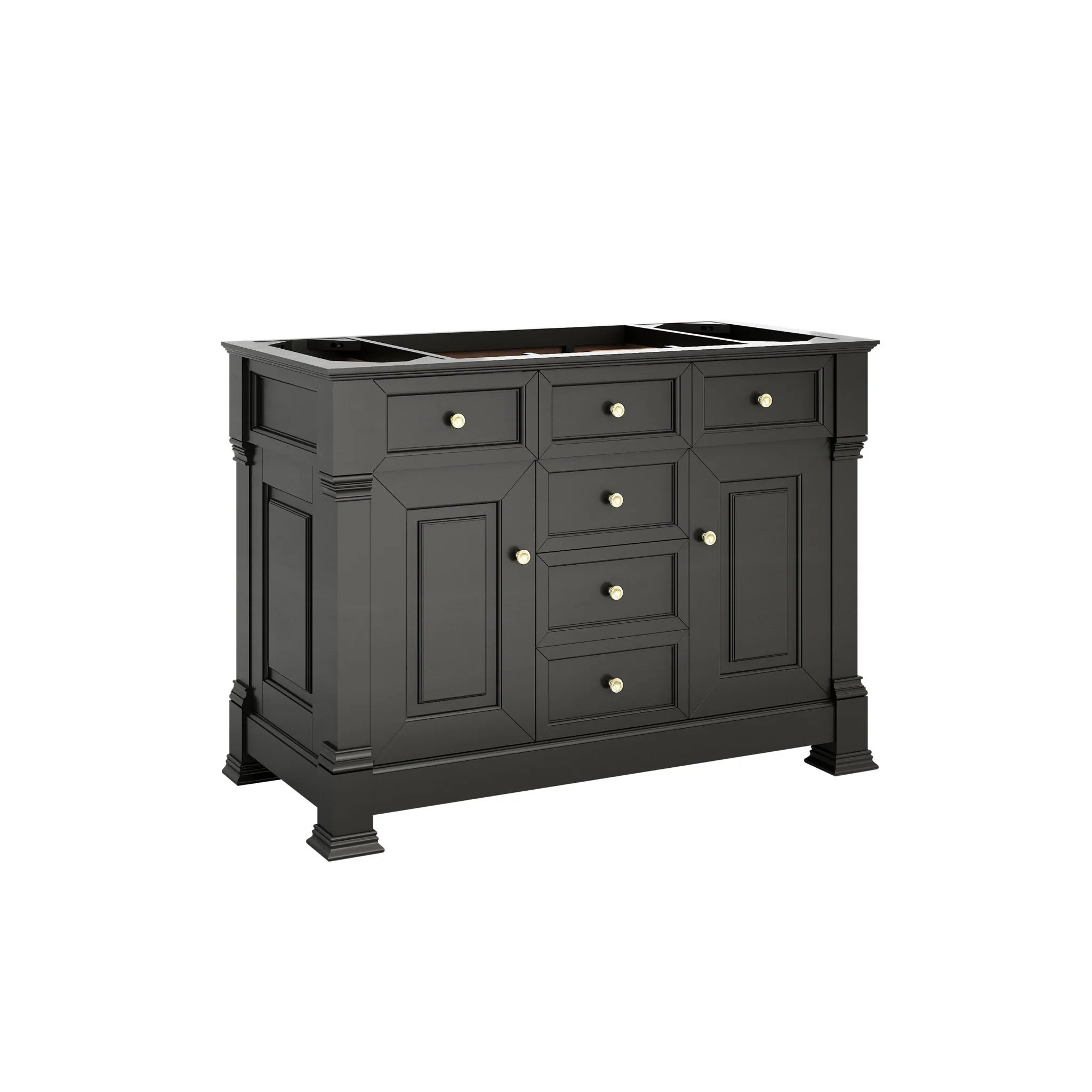 48-brookfield-single-vanity-in-black-onyx-w-freepower-wireless-charger-by-james-martin-vanities-siberian-silestone image 2