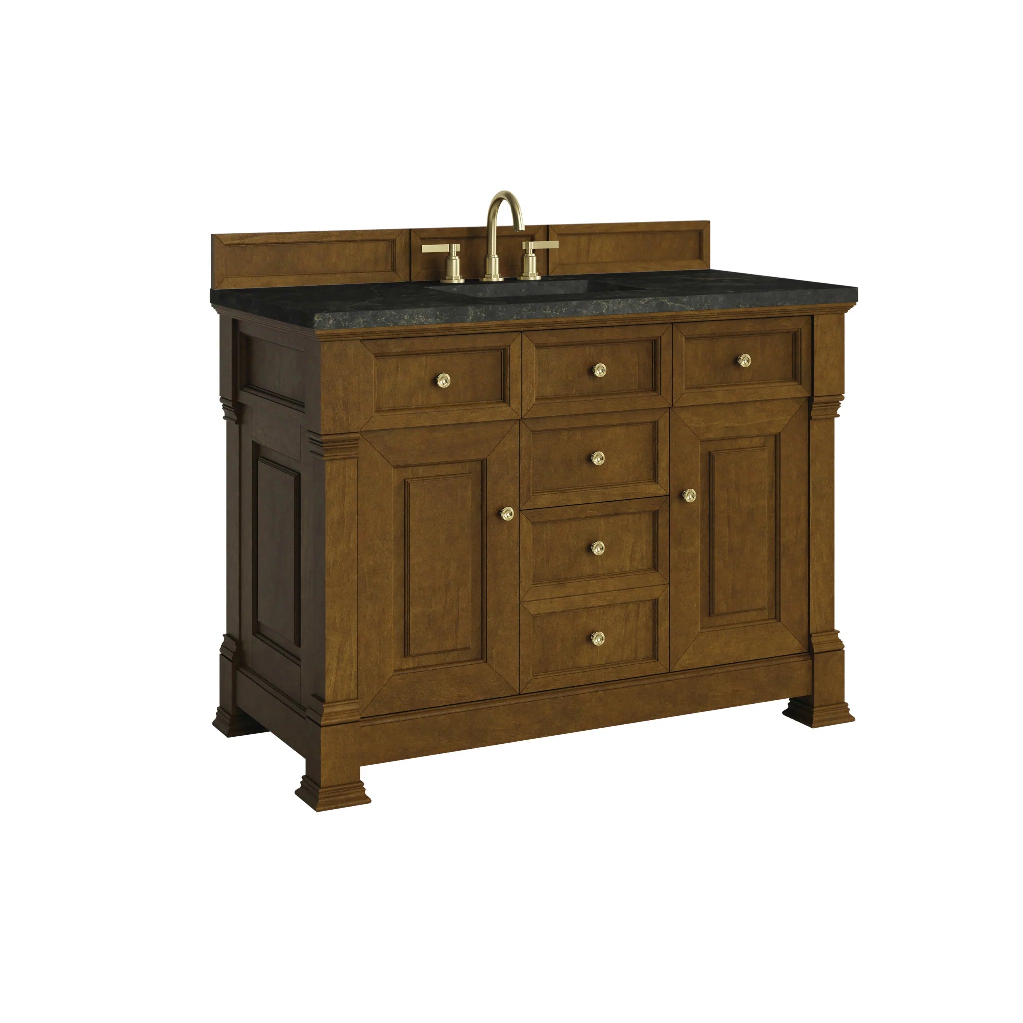 48-brookfield-single-vanity-in-honey-oak-by-james-martin-vanities-phantome-eclos-zero-silica image 3