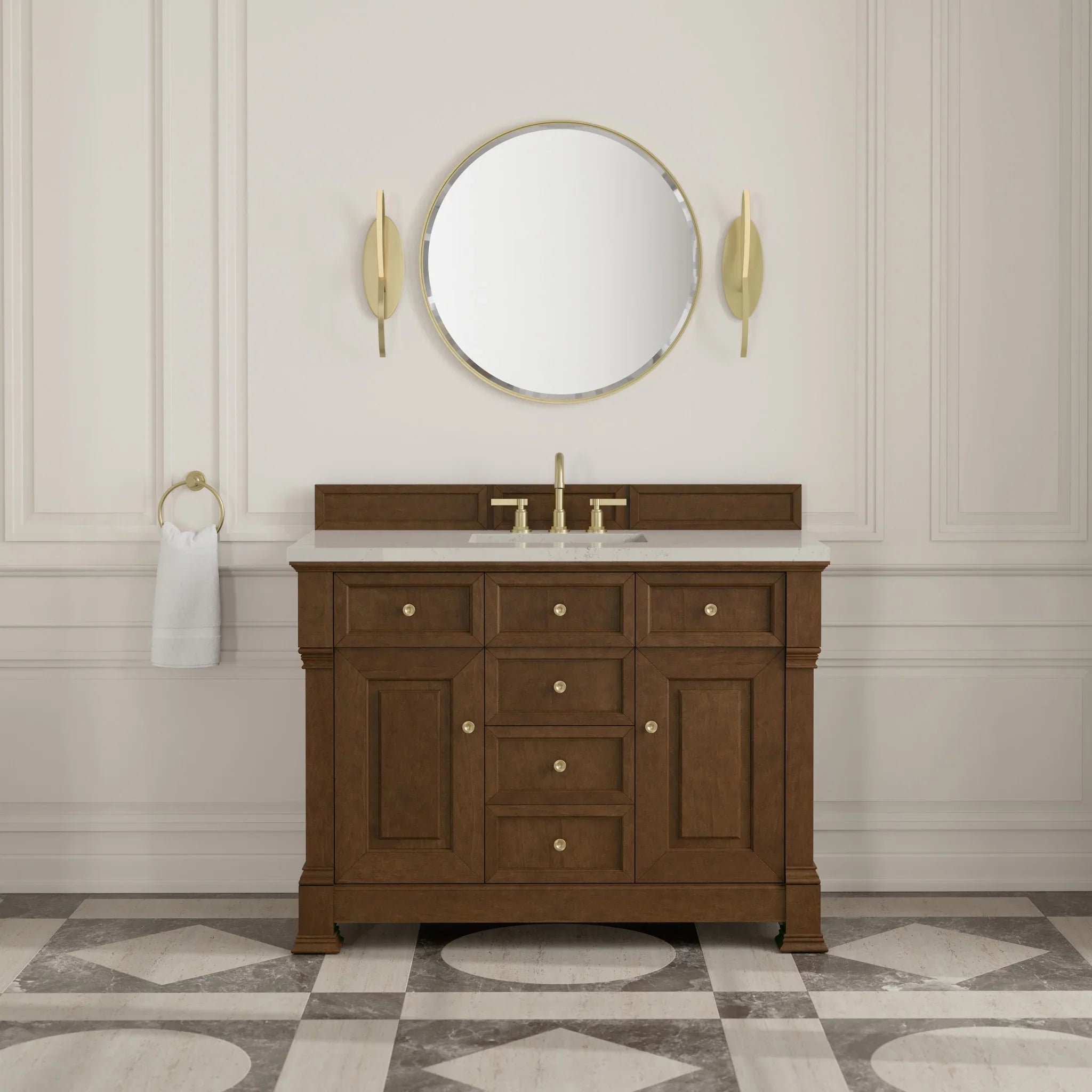 48-brookfield-single-vanity-in-honey-oak-w-freepower-wireless-charger-by-james-martin-vanities-siberian-silestone image 8