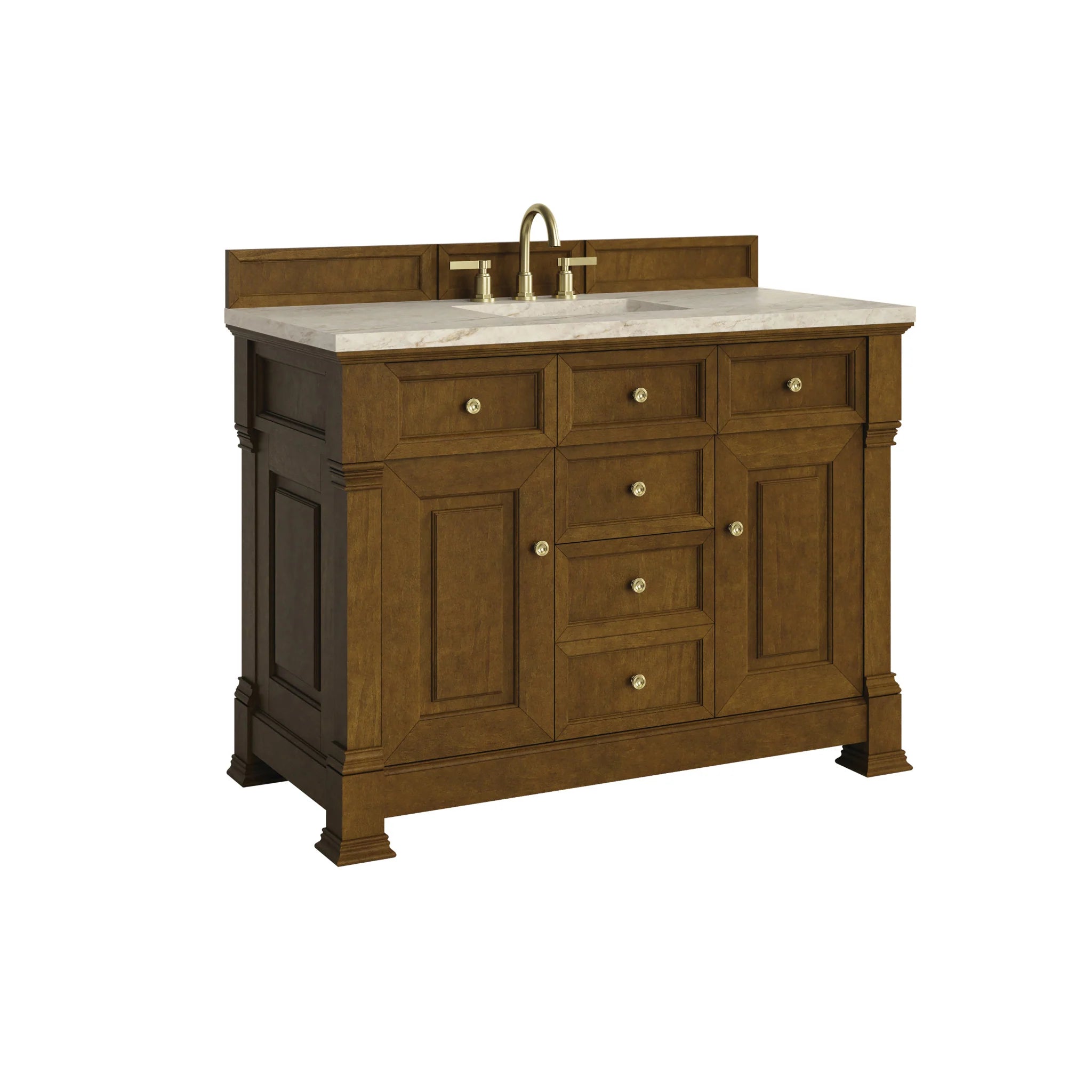 48-brookfield-single-vanity-in-honey-oak-w-freepower-wireless-charger-by-james-martin-vanities-tajnar-eclos-zero-silica image 4