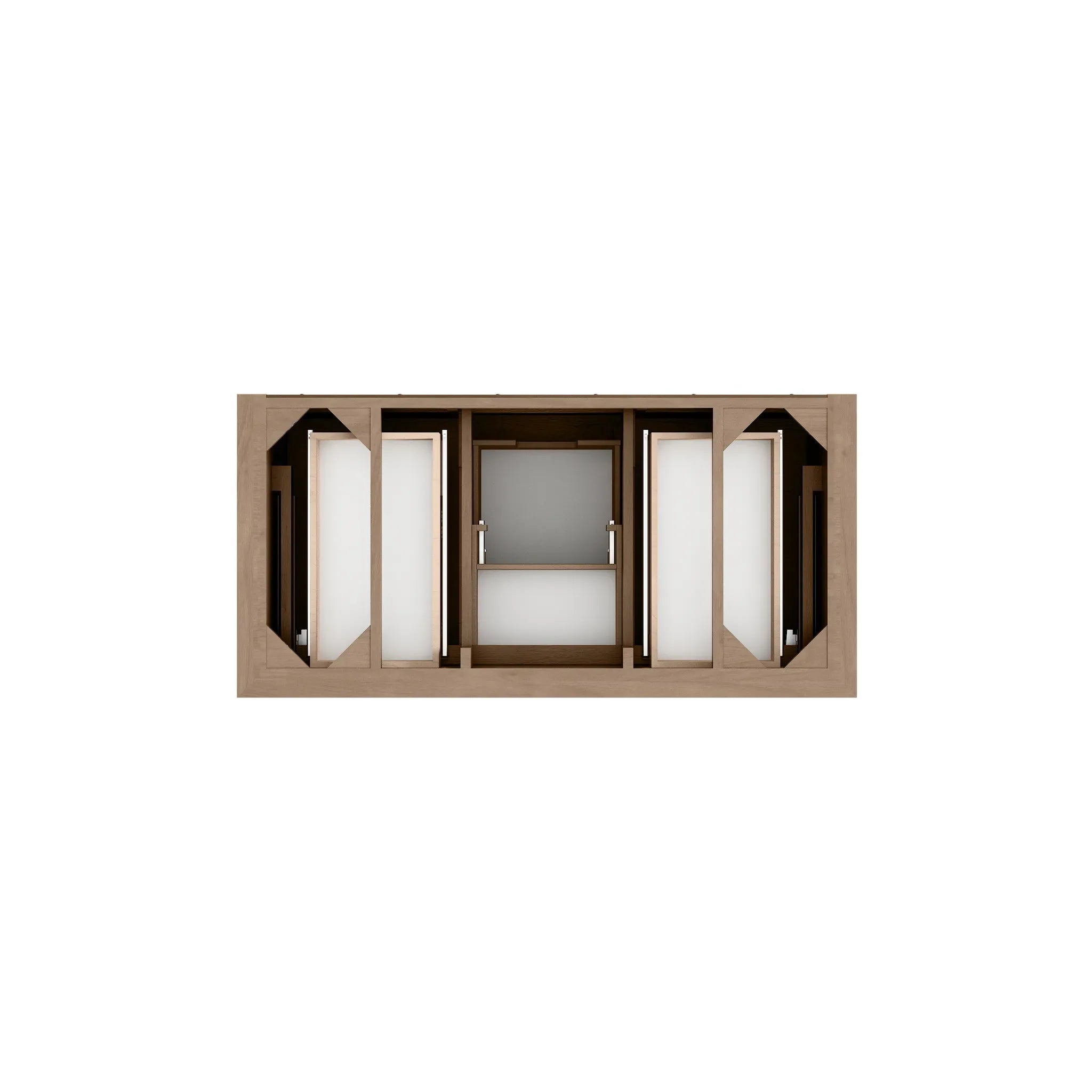 48" Brookfield Single Vanity in Pecan-Lime Delight Silestone-8" Widespread image 5
