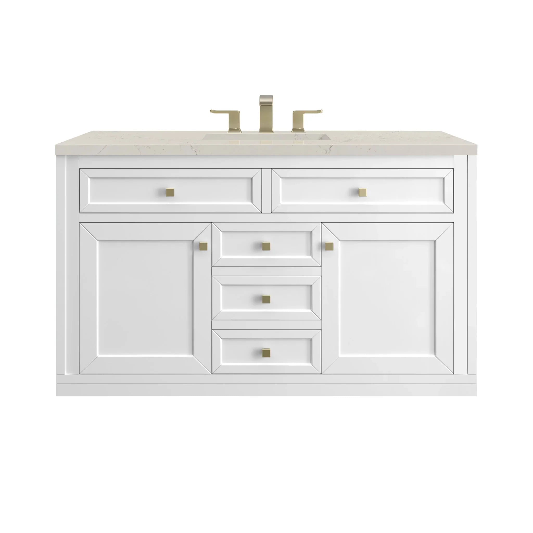 48" Chicago Single Vanity in Glossy White by James Martin Vanities