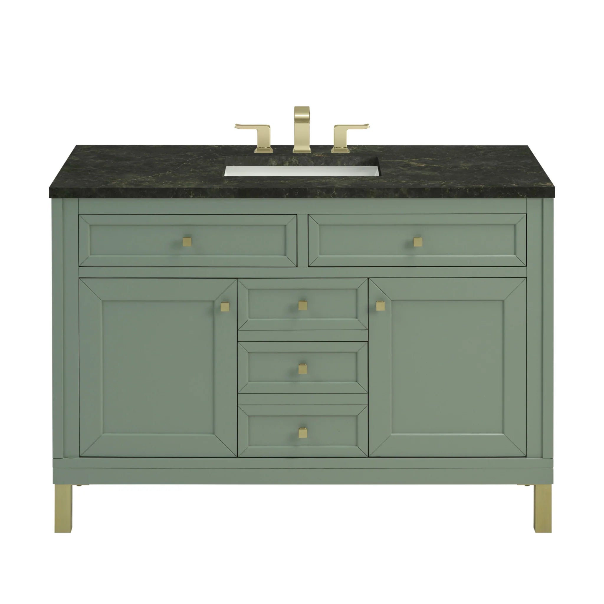 48-chicago-single-vanity-in-smokey-celadon-by-james-martin-vanities-phantome-eclos-zero-silica image 1