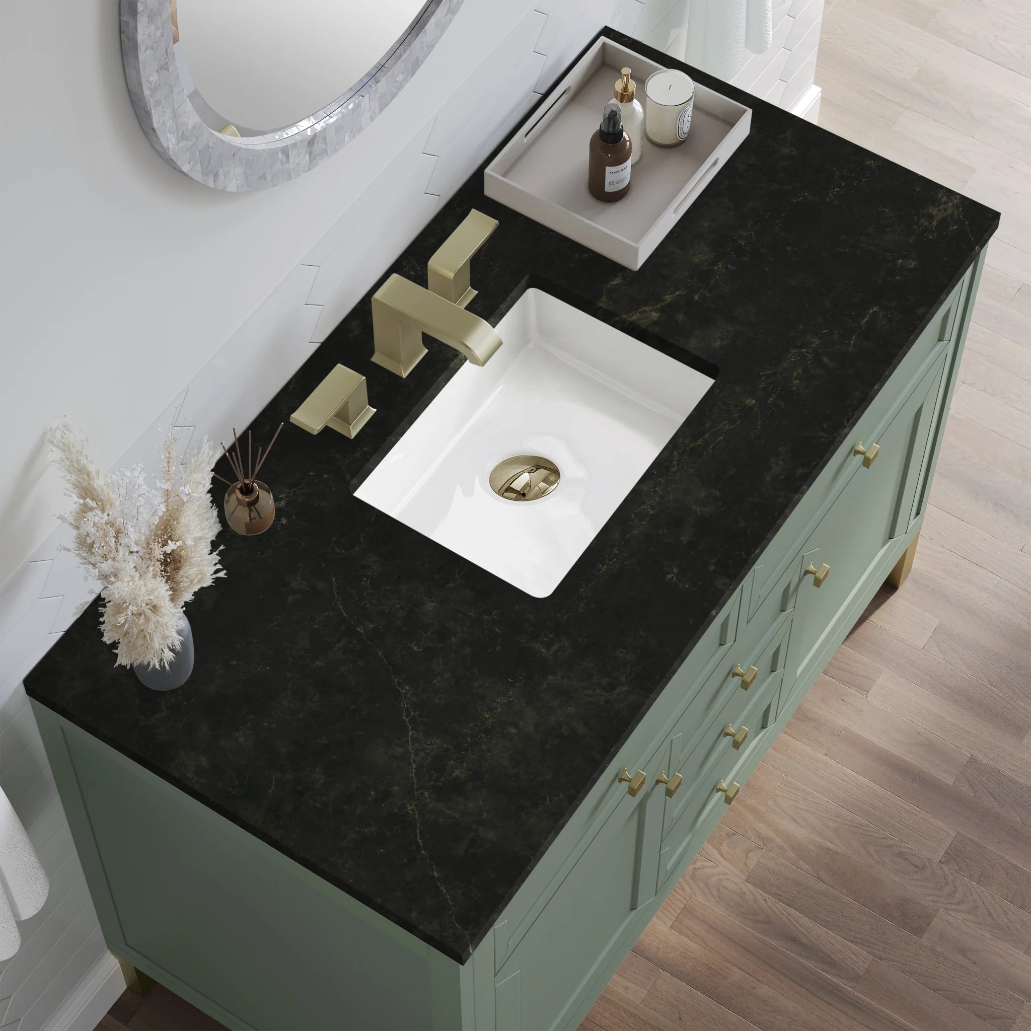 48-chicago-single-vanity-in-smokey-celadon-by-james-martin-vanities-phantome-eclos-zero-silica image 8