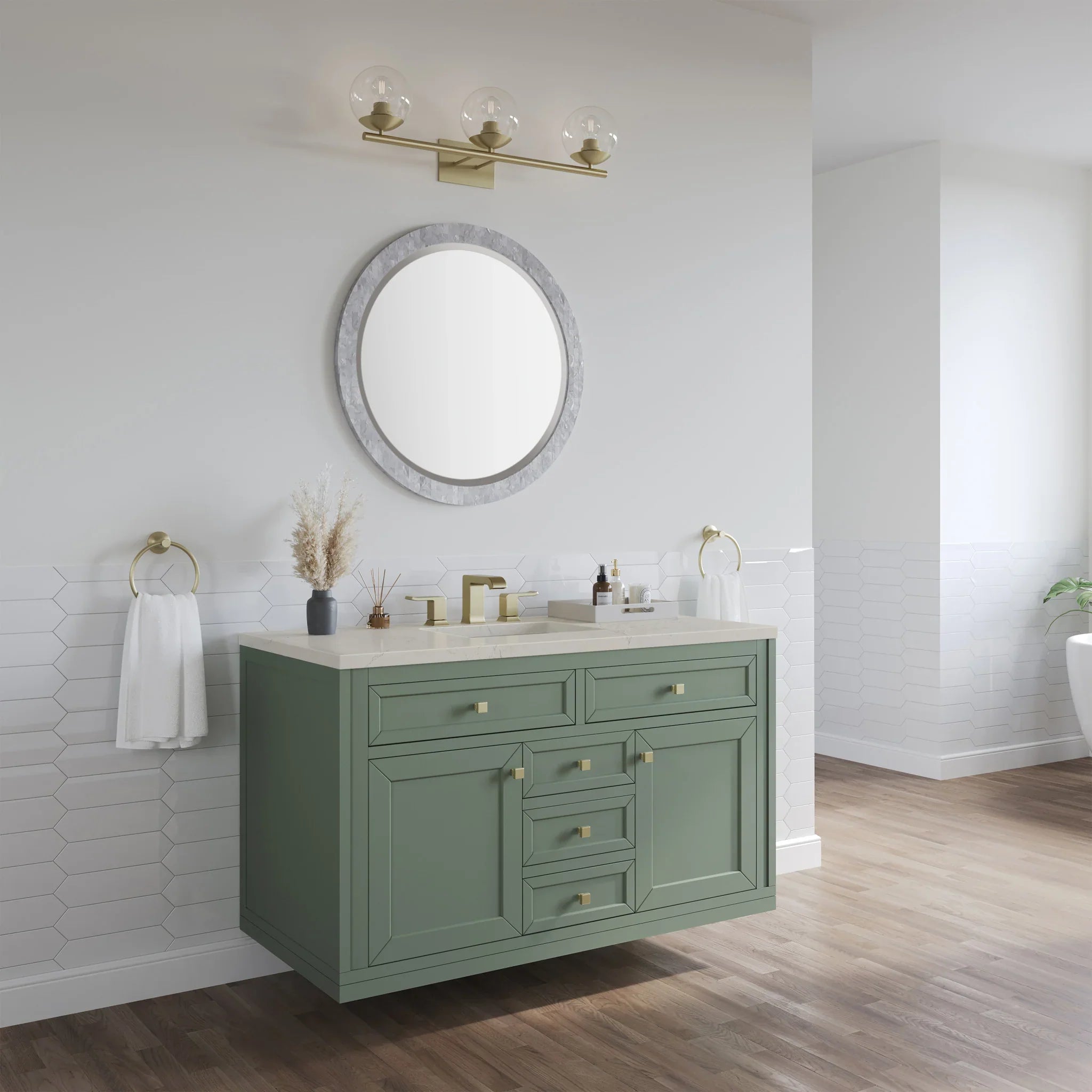 48-chicago-single-vanity-in-smokey-celadon-w-freepower-wireless-charger-by-james-martin-vanities-siberian-silestone image 7