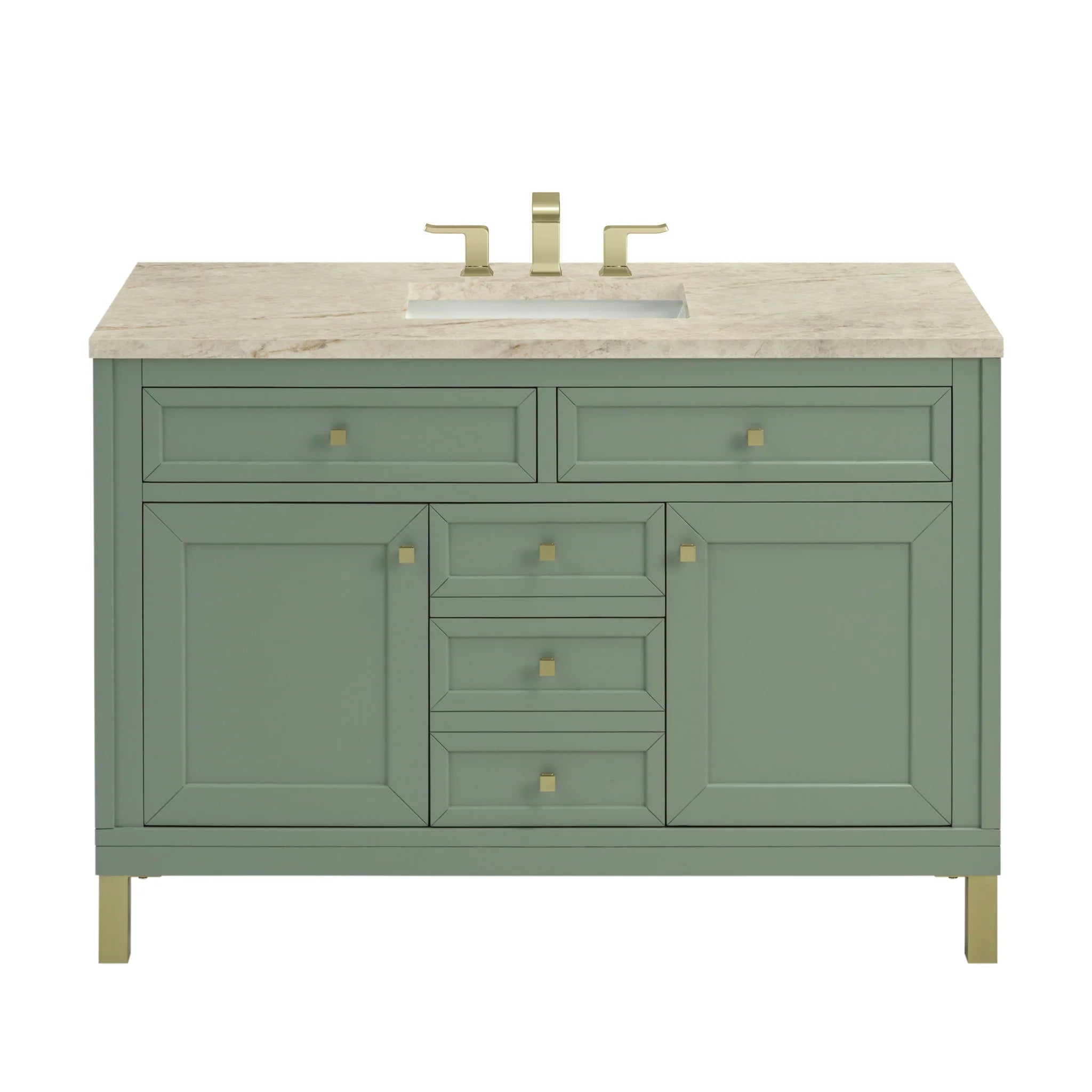 48-chicago-single-vanity-in-smokey-celadon-w-freepower-wireless-charger-by-james-martin-vanities-tajnar-eclos-zero-silica image 1