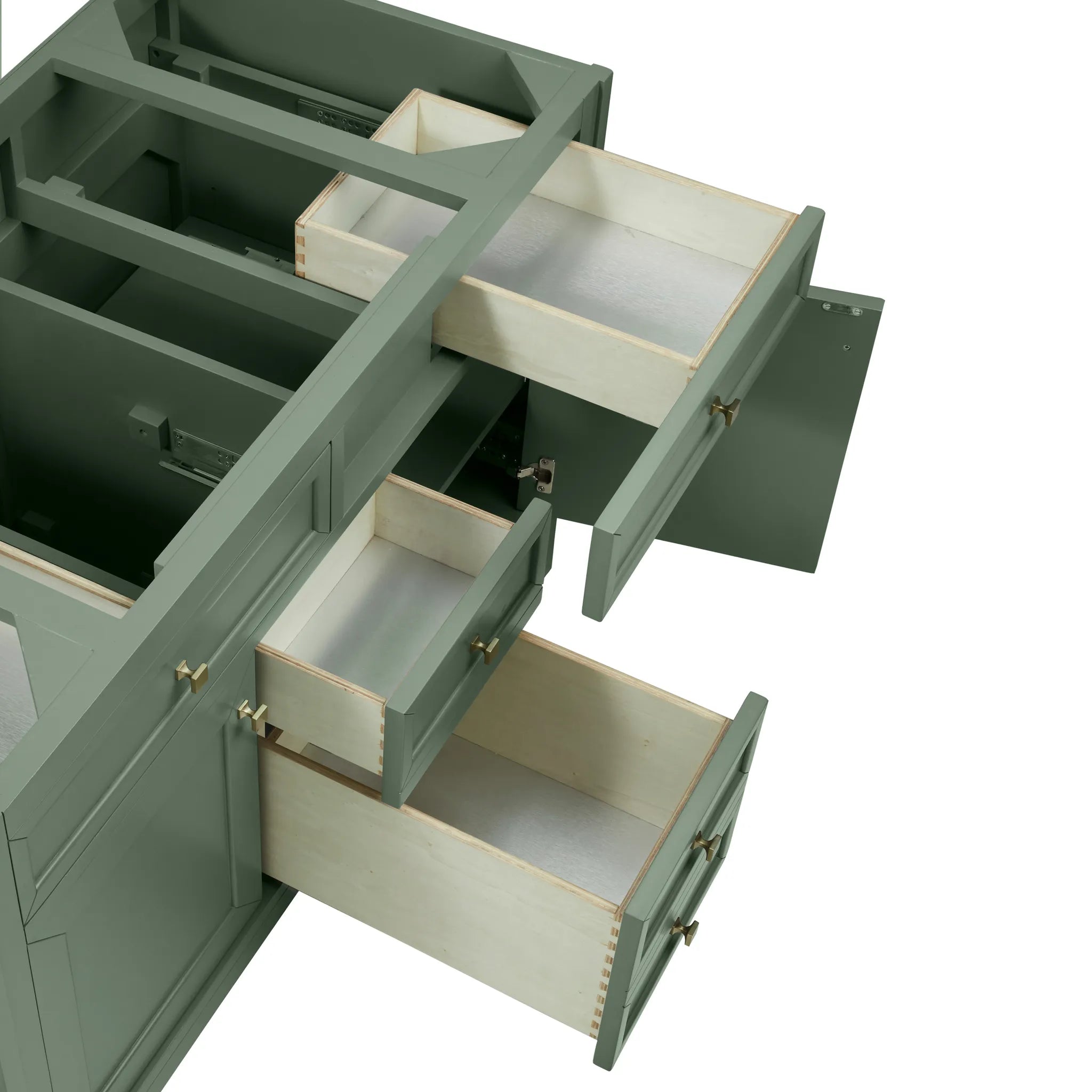 48" Chicago Single Vanity in Smokey Celadon w/FreePower Wireless Charger-Cabinet Only-Not Available image 7