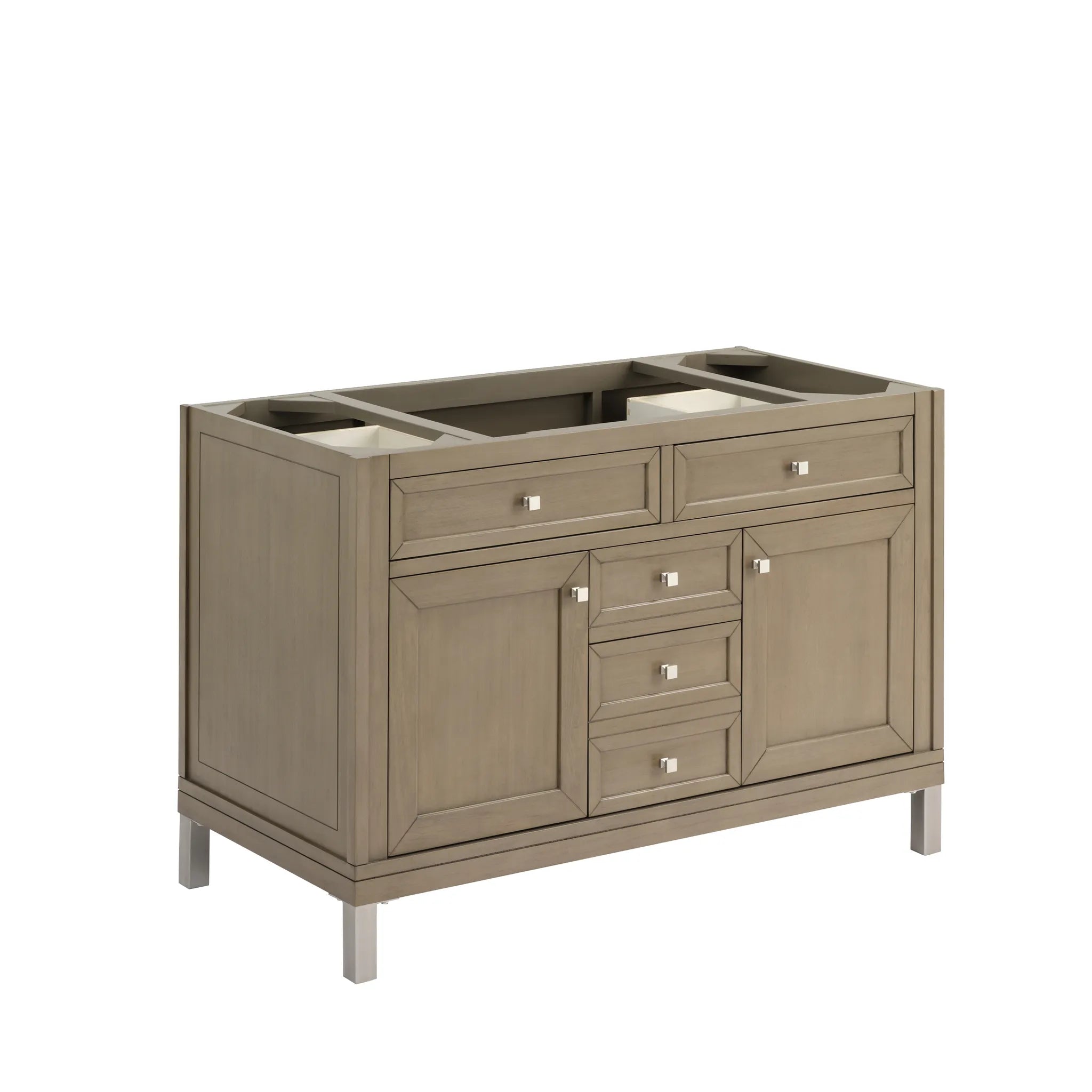 48" Chicago Single Vanity in Walnut Whisper w/FreePower Wireless Charger-Cabinet Only-Not Available image