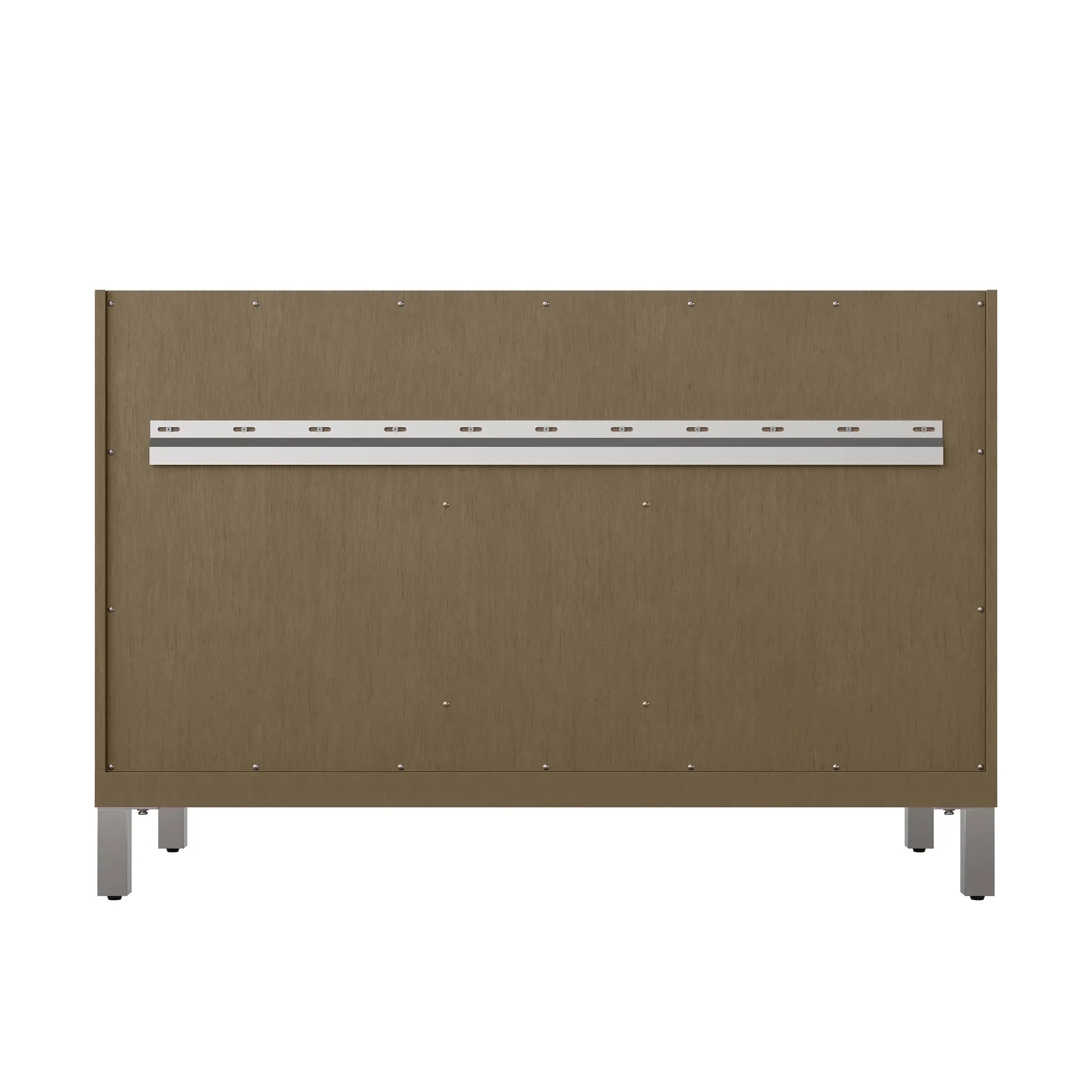 48" Chicago Single Vanity in Walnut Whisper Wireless Charger-Eternal Jasmine Pearl Silestone-8" Widespread image 20