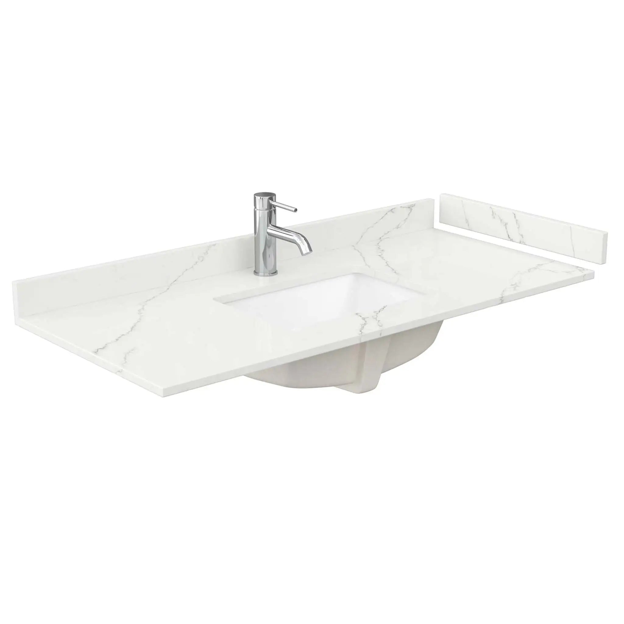 48" Deborah Single Bathroom Vanity in White with Polished Chrome Trim by Wyndham