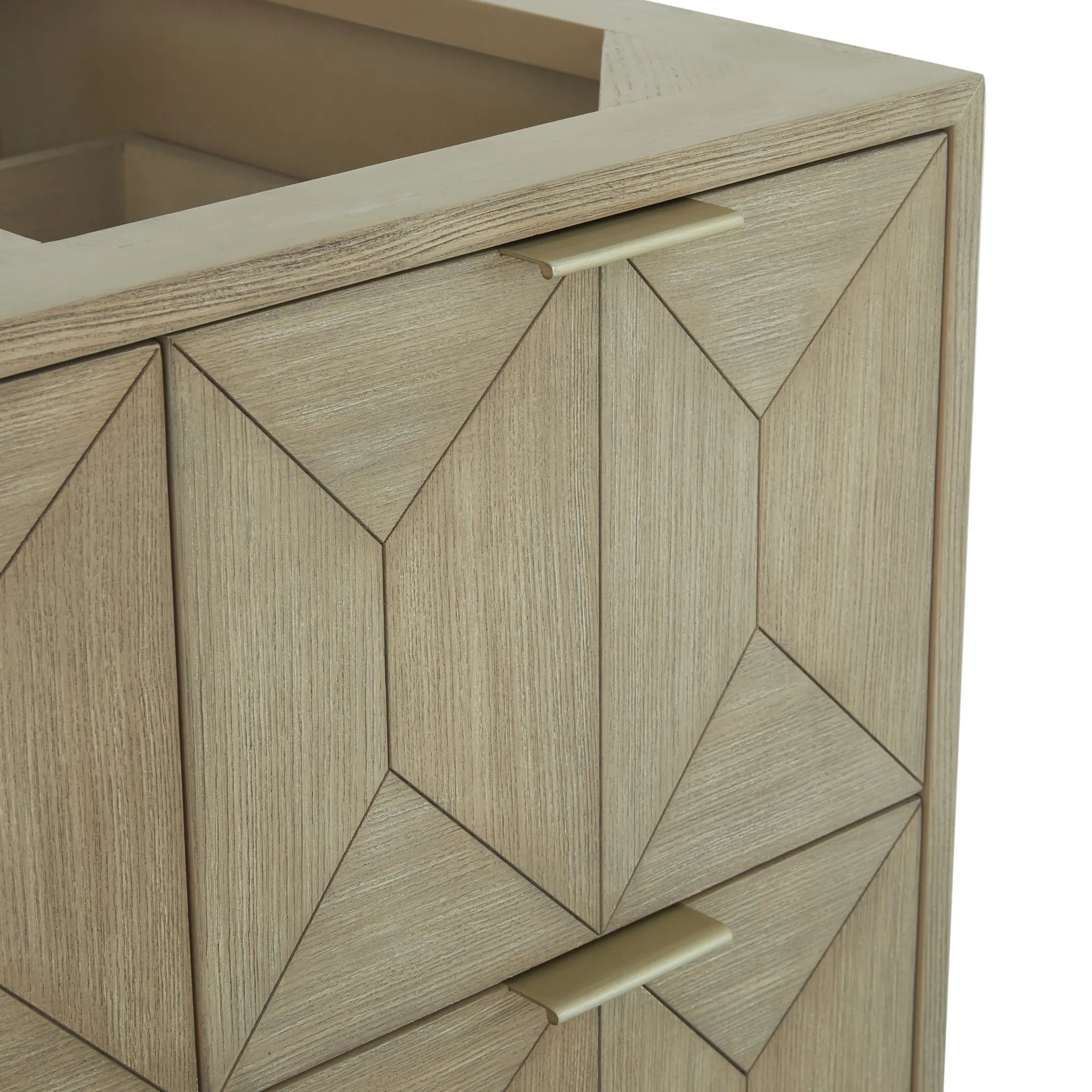 48" Emmeline Single Vanity in Pebble Oak w/FreePower Wireless Charger-Parisien Bleu Silestone-8" Widespread image 9