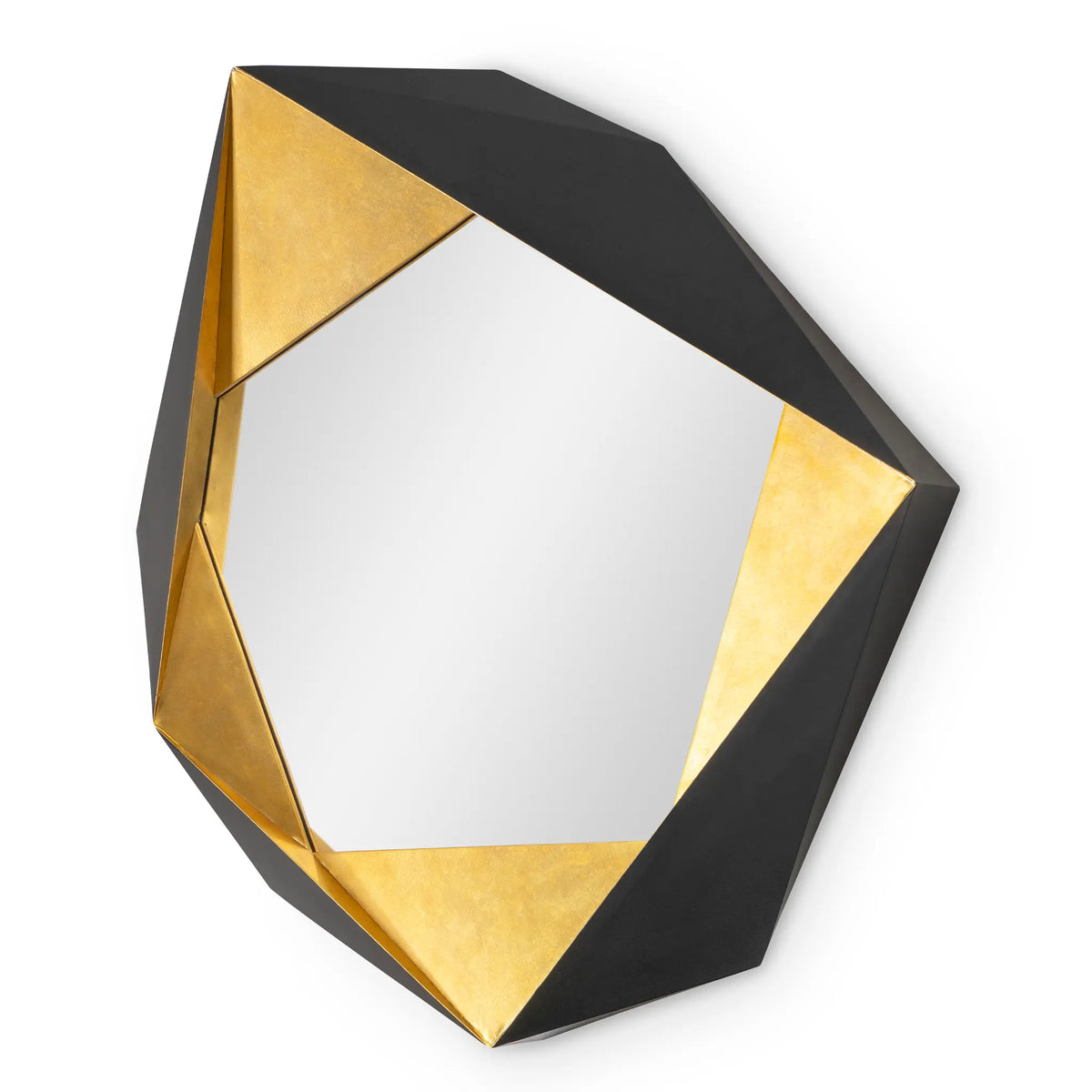 48" Folded Mirror - Black And Gold by Ambella Home image 1