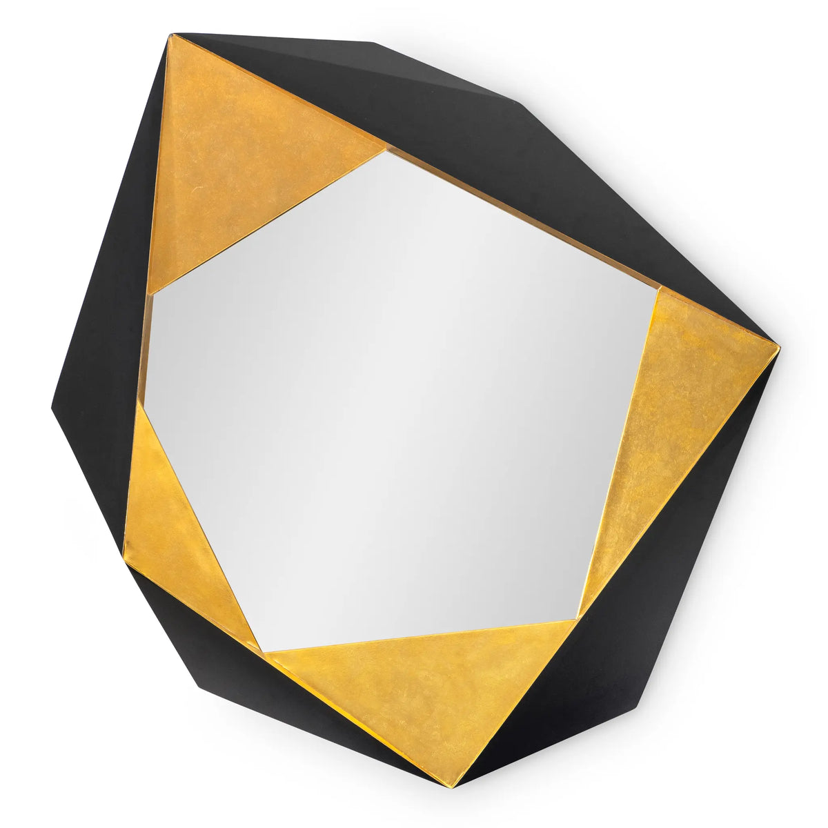 48" Folded Mirror - Black And Gold by Ambella Home image