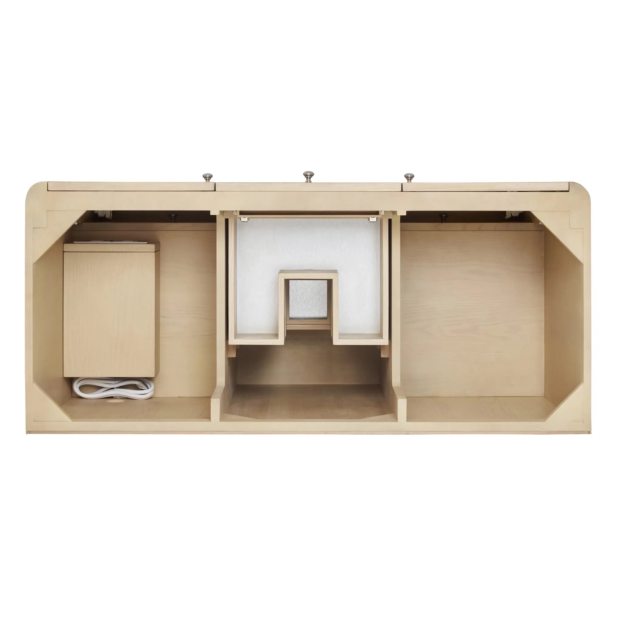 48 Gracyn Single Vanity In Coastal Driftwood Power Enabled Victorian Silver Silestone 8 Widespread 8