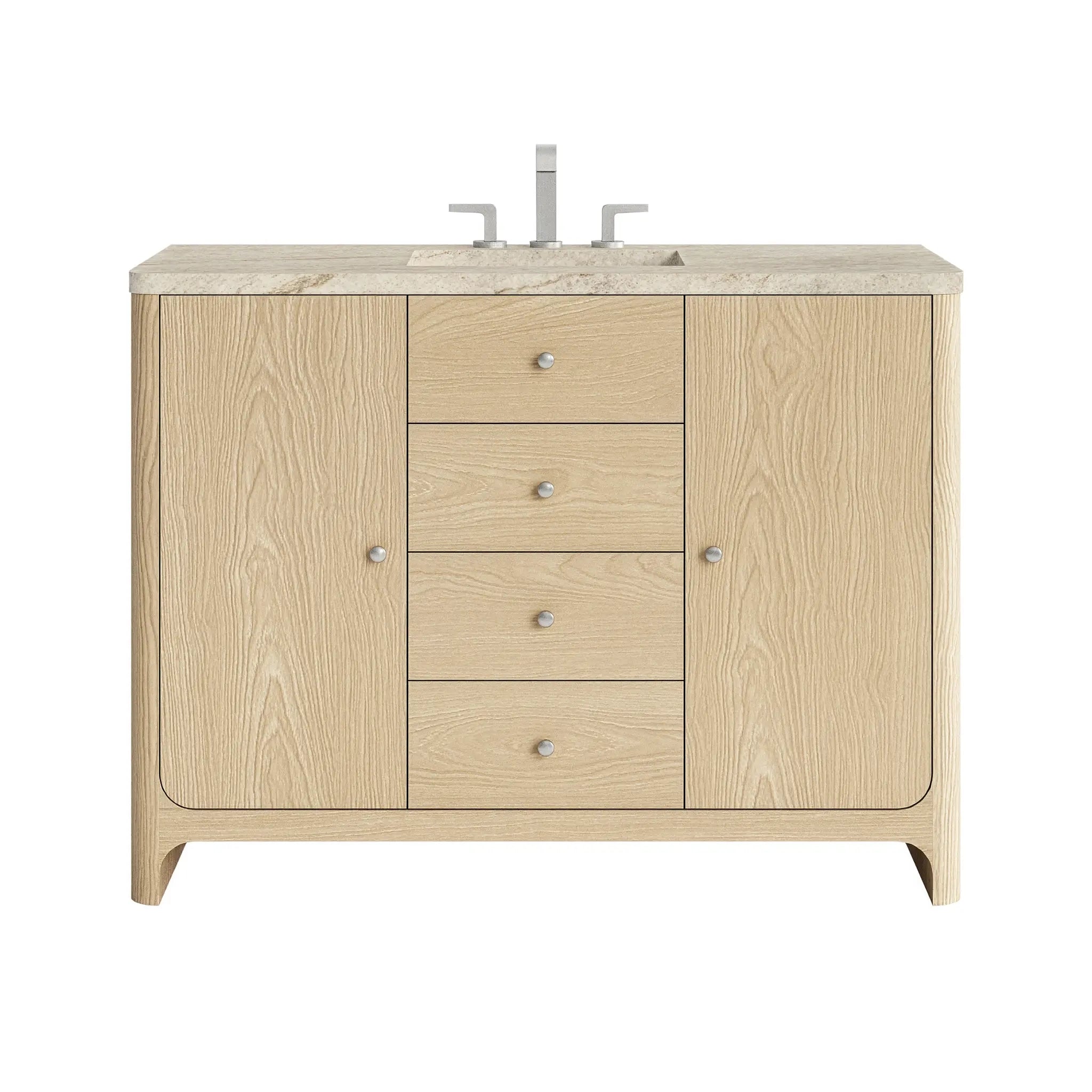 48 Gracyn Single Vanity In Coastal Driftwood Standard Tajnar Eclos 8 Widespread 1