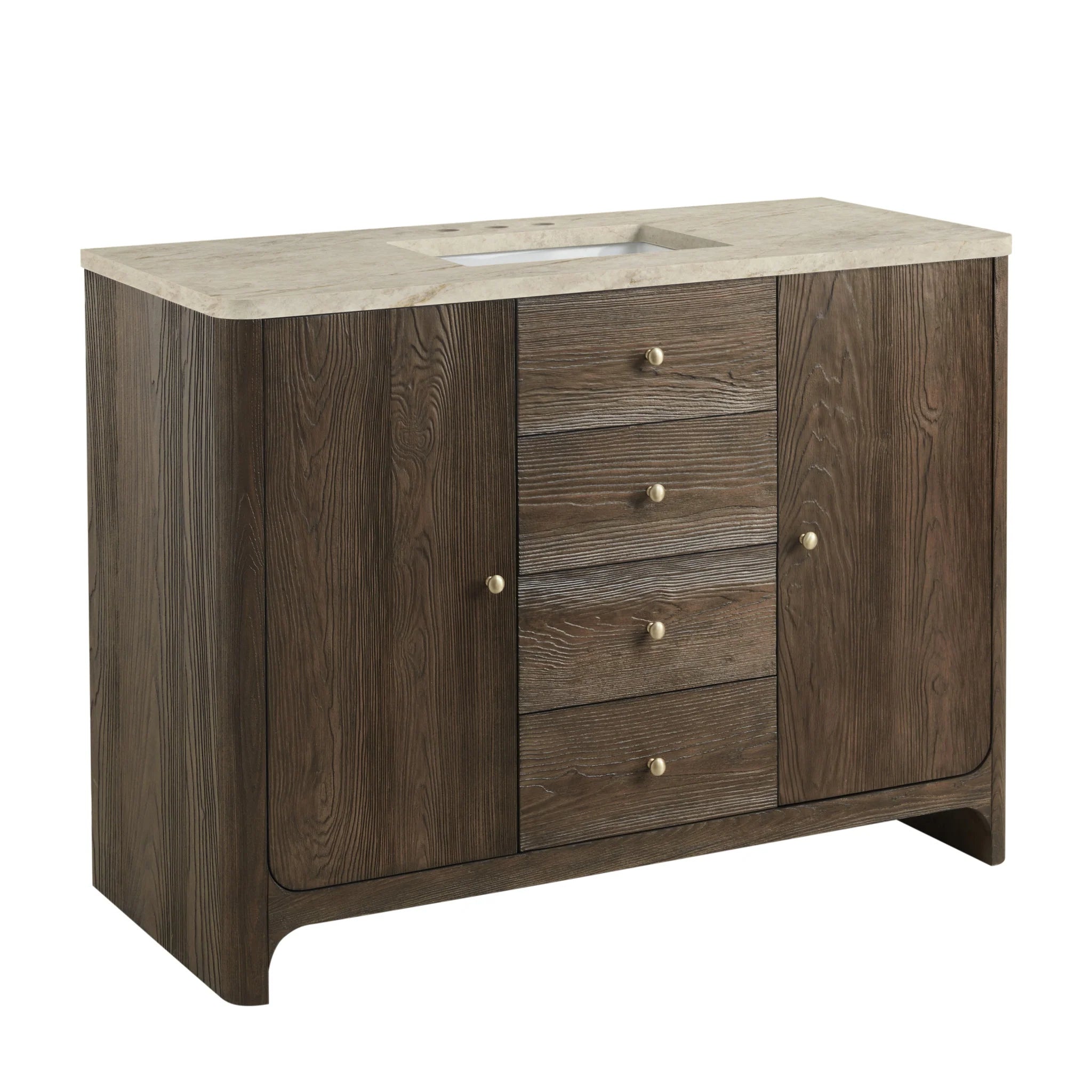48-gracyn-single-vanity-in-sable-by-james-martin-vanities-tajnar-eclos-zero-silica image 1
