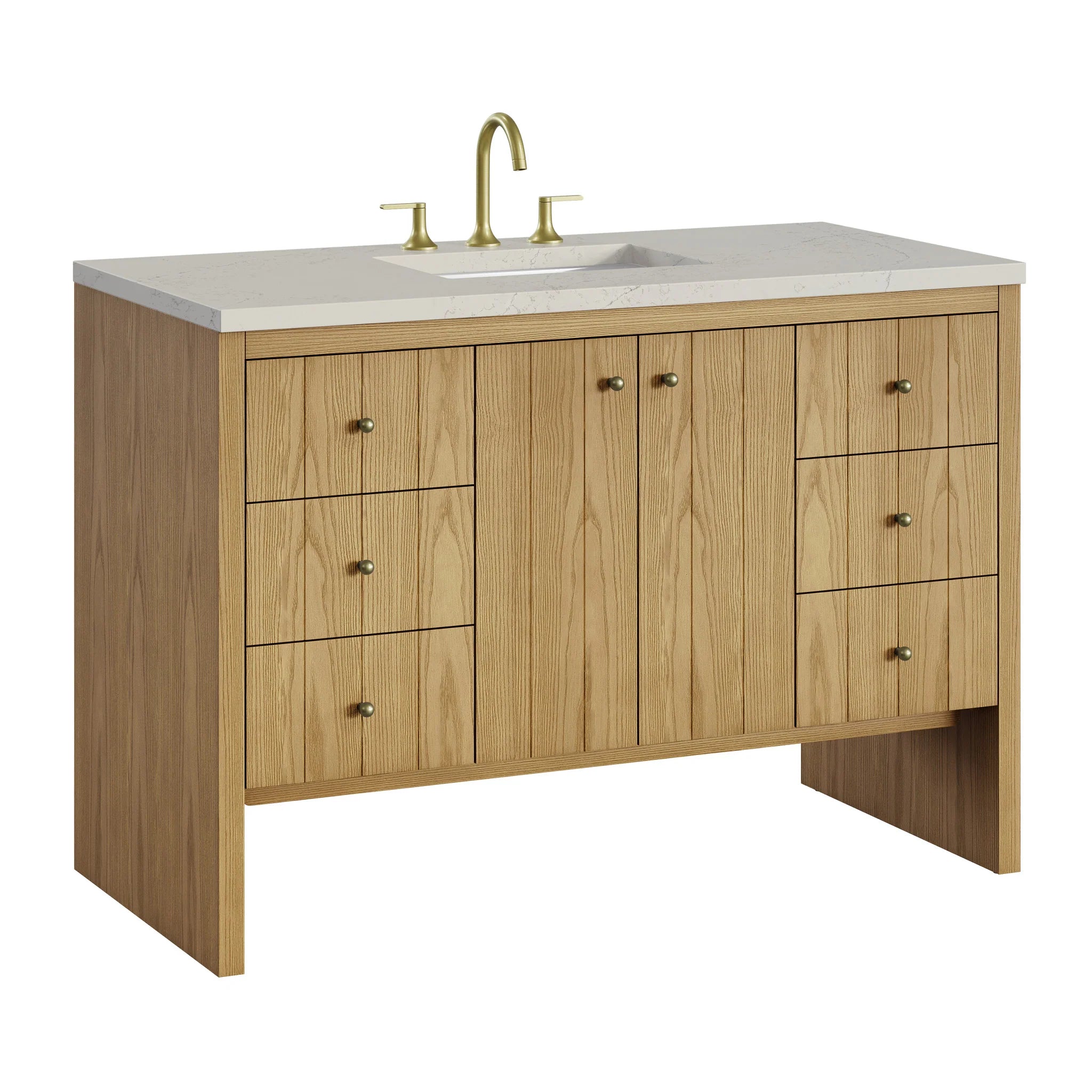 48-hudson-single-vanity-cabinet-in-light-natural-oak-w-freepower-wireless-charger-by-james-martin-vanities-435-v48-m-lno-siberian-silestone image 5