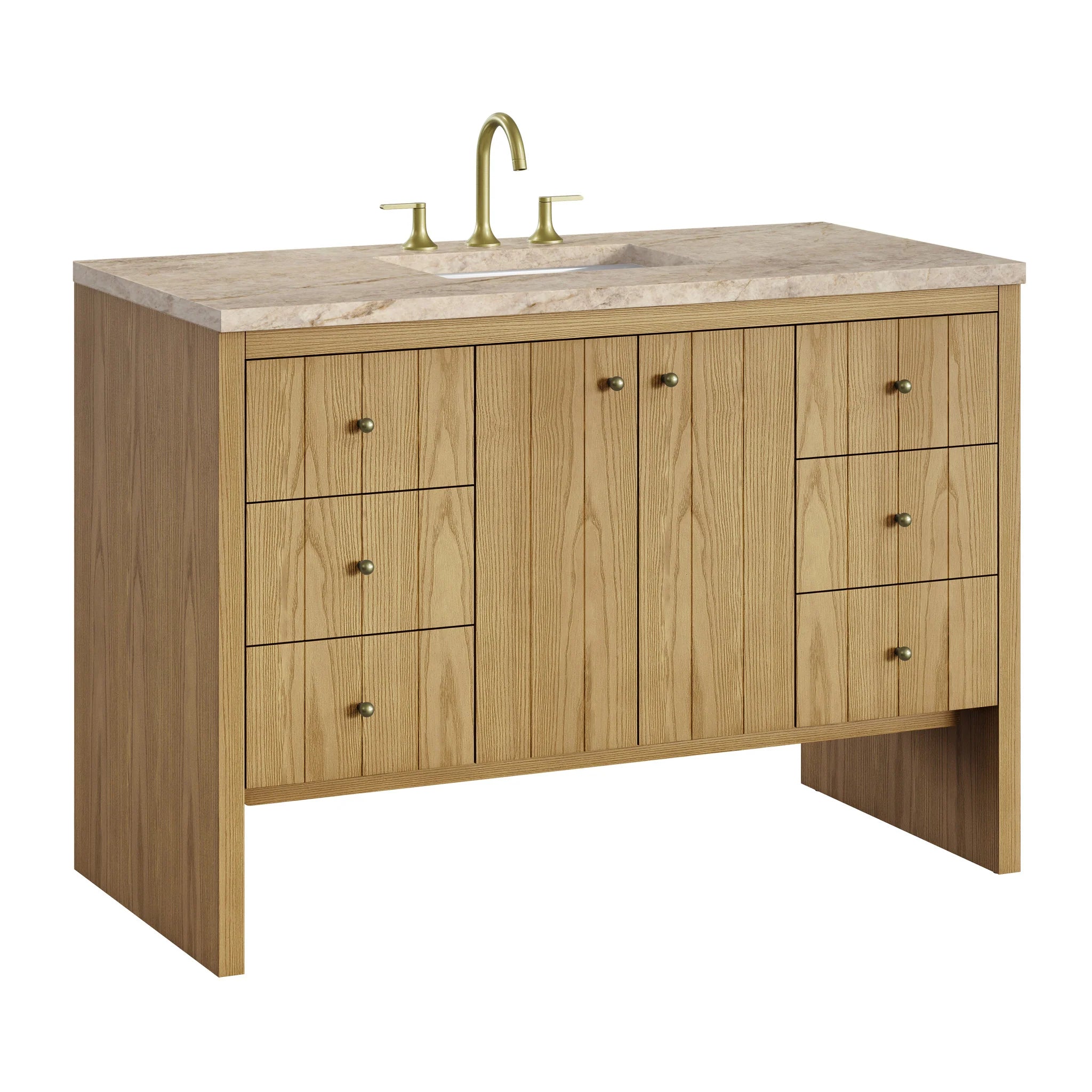 48-hudson-single-vanity-cabinet-in-light-natural-oak-w-freepower-wireless-charger-by-james-martin-vanities-435-v48-m-lno-tajnar-eclos-zero-silica image 5