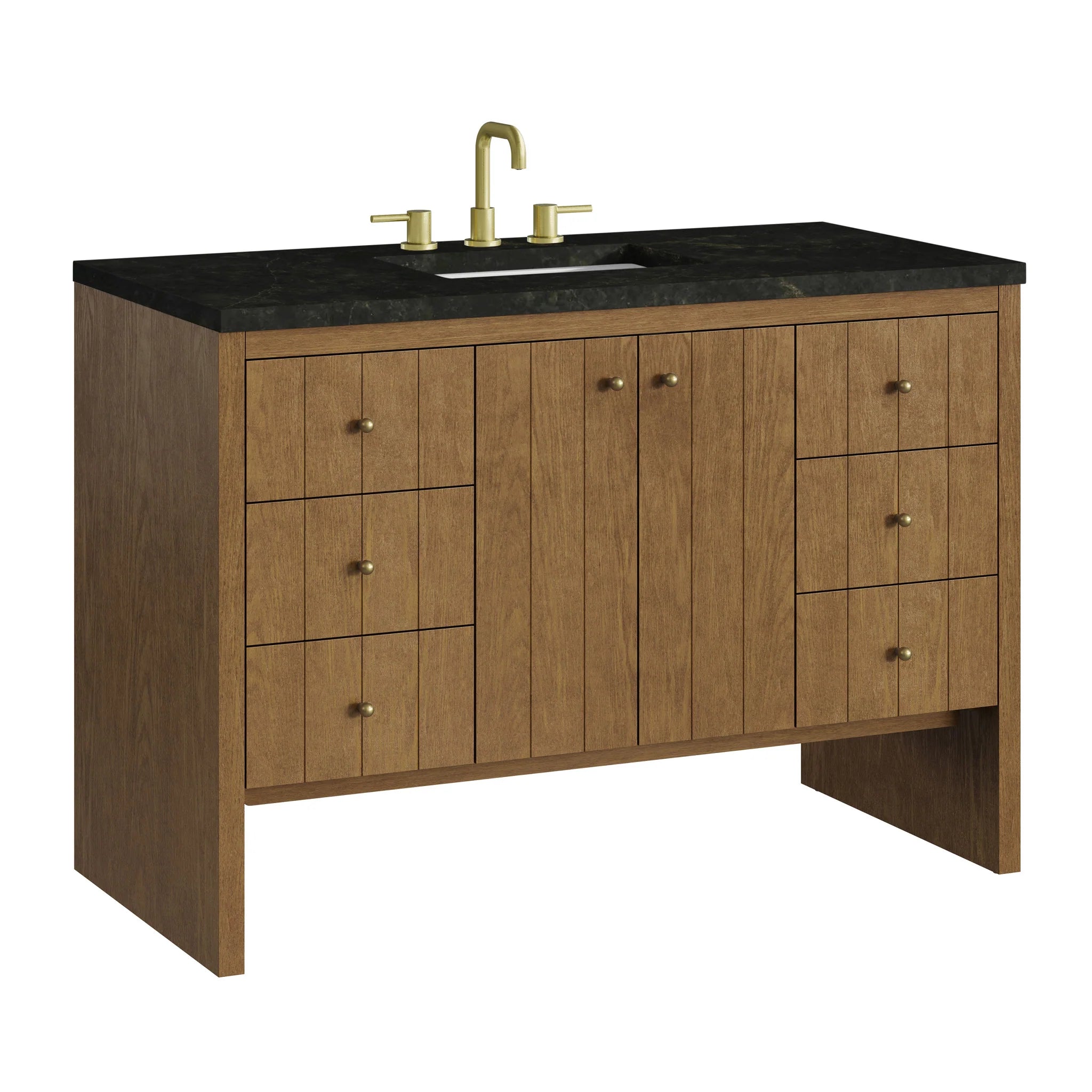 48" Hudson Single Vanity in Honey Oak by James Martin Vanities-Phantome Eclos 10